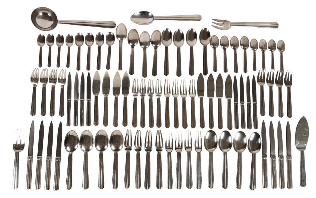 Puiforcat French Silverplate Chantaco Flatware SET (1 of 8)