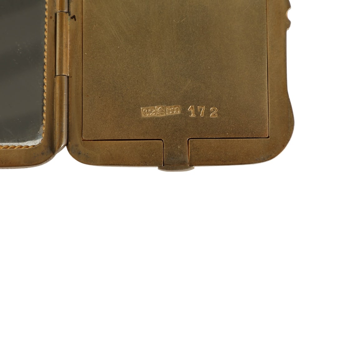 Sterling Silver Enamel Compacts Cigarette Case 10p - 11