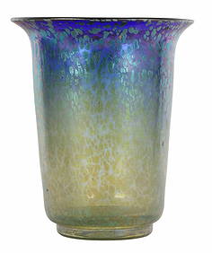 Loetz Austrian Iridescent Oil Drop Art Glass Vase (1 of 8)