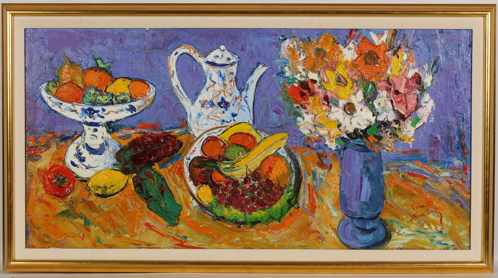 Ernest Audibert 1922-2017 French Fruit Painting (1 of 8)