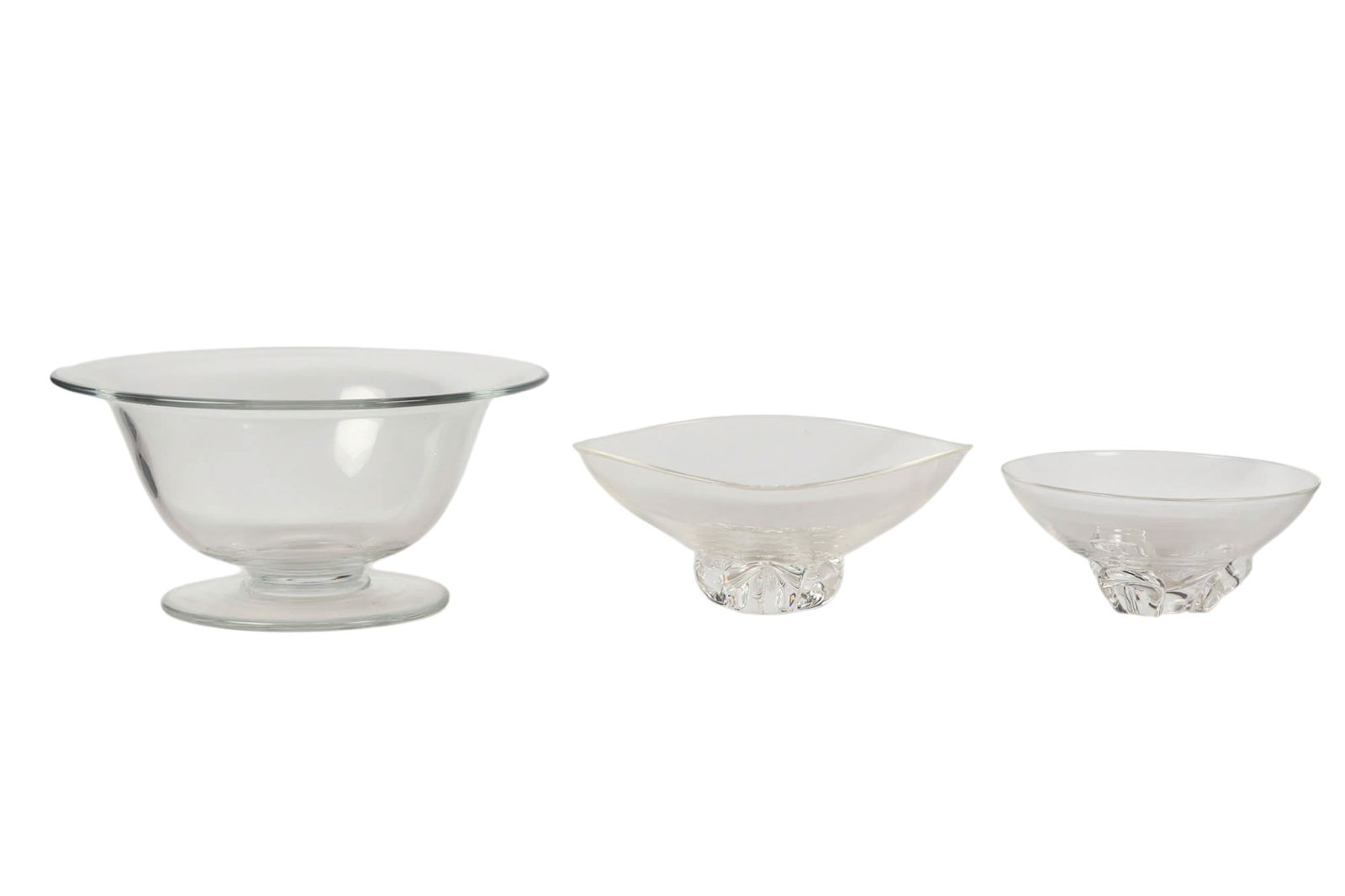 Steuben Crystal Serving Bowl & Footed Pedestal LOT (1 of 9)