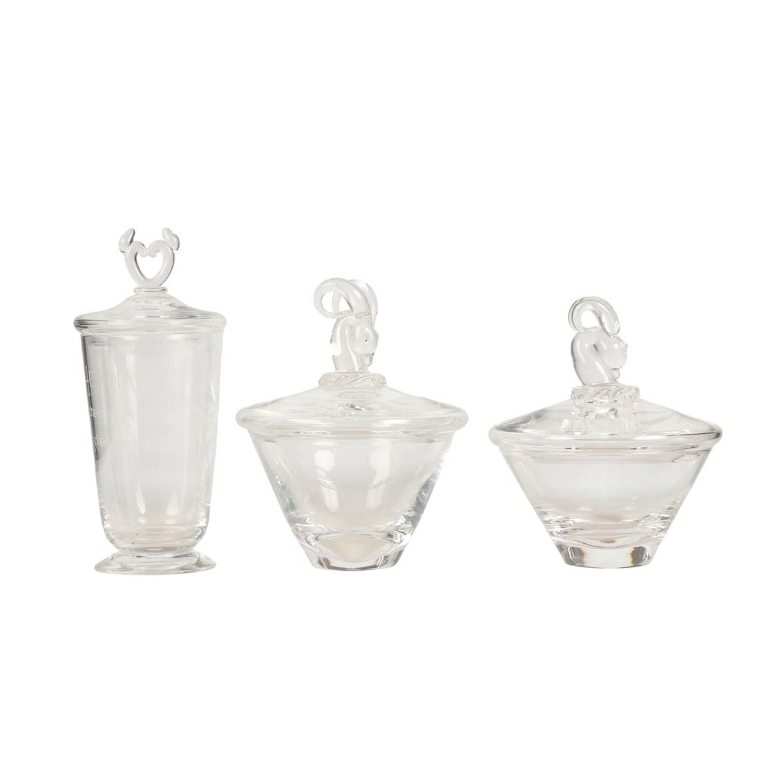 Steuben Crystal Art Deco Lidded Candy Nut Dish LOT (1 of 7)