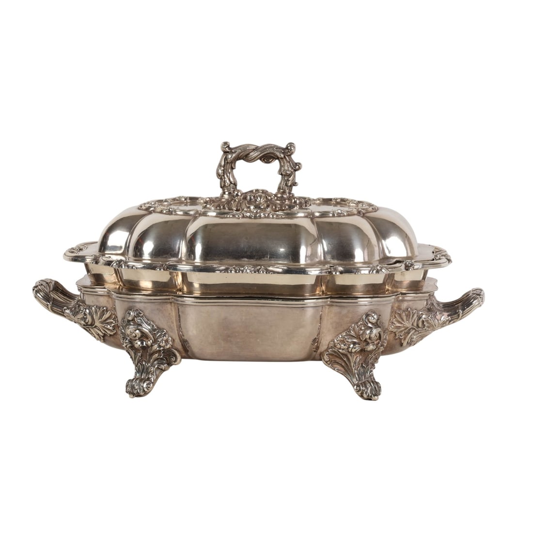 Old Sheffield Silver Plate Stacked Entree Server (1 of 8)