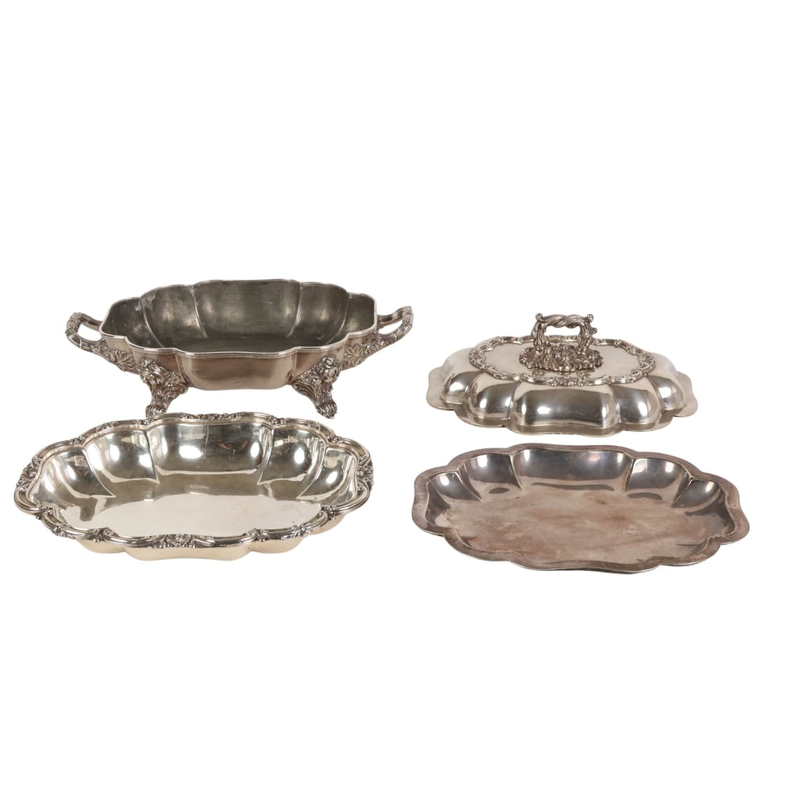 Old Sheffield Silver Plate Stacked Entree Server - 6