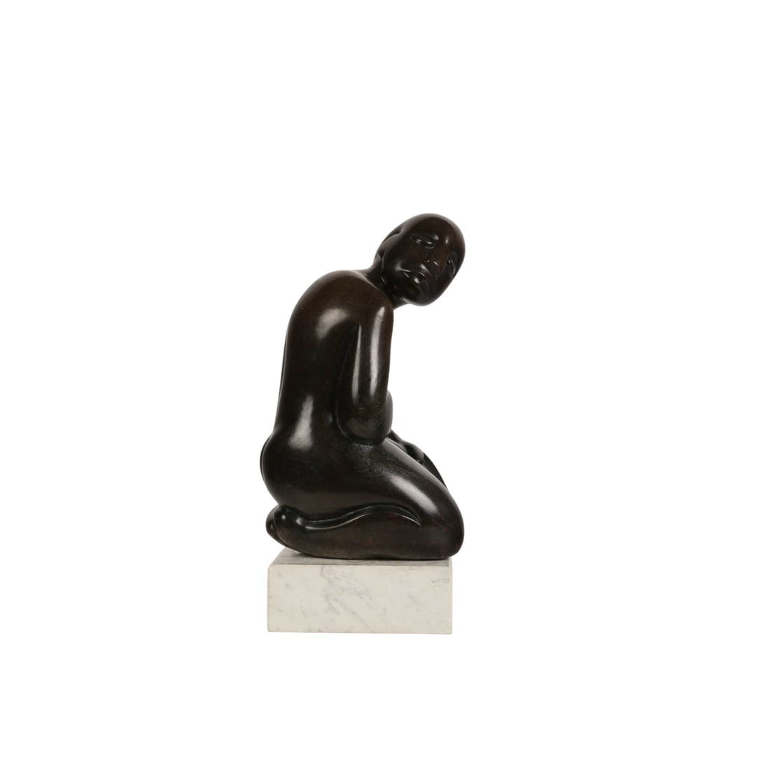 Modern Abstract Carved Hardstone Figural Sculpture (1 of 9)