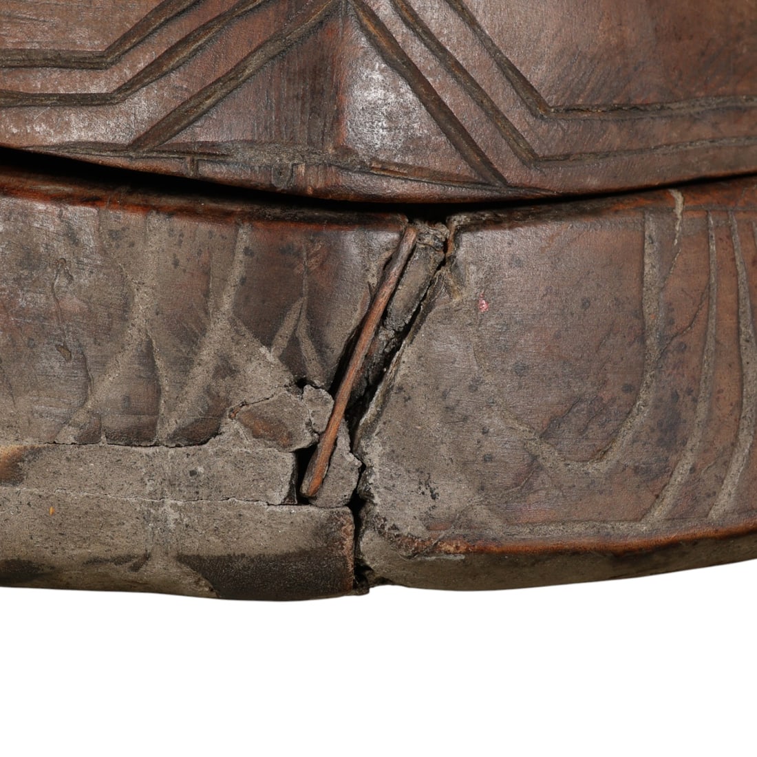 Hollywood Regency Oversized Carved Wood Tortoise - 9