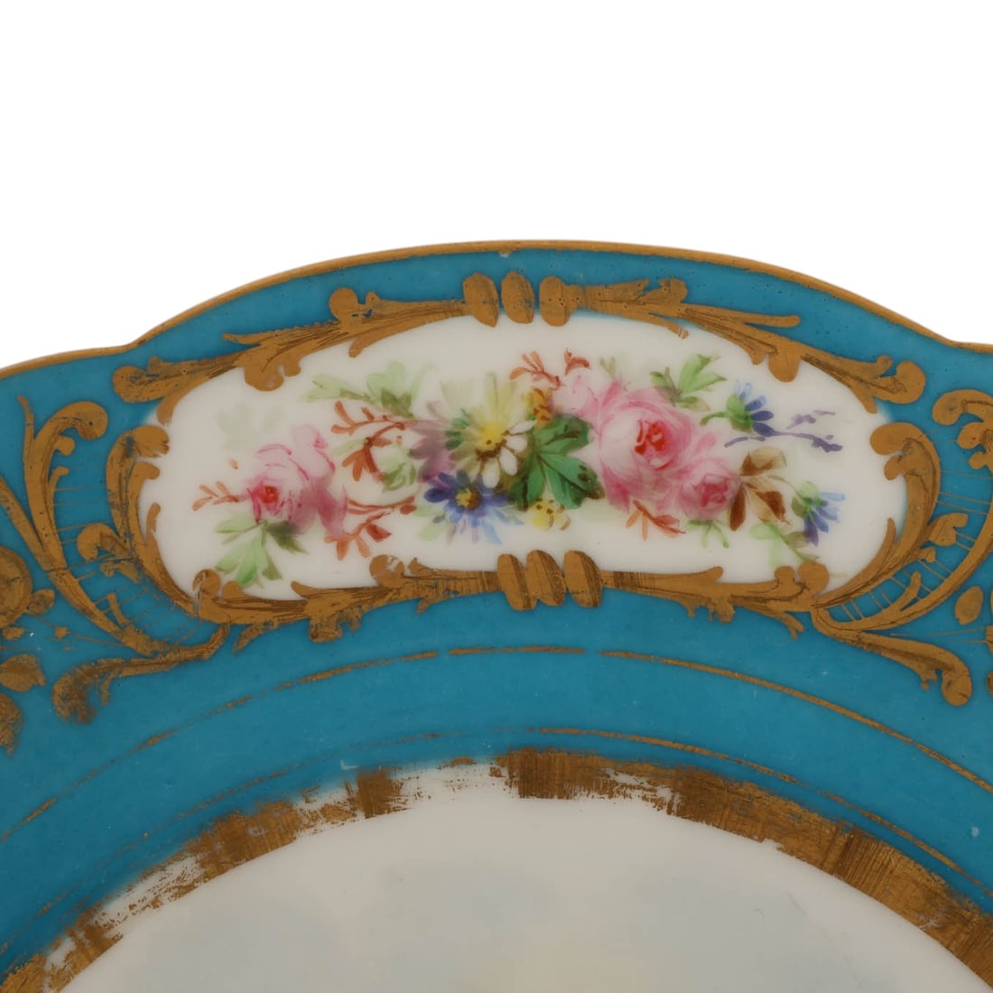 Antique French Sevres Porcelain Angel Plates LOT - 6