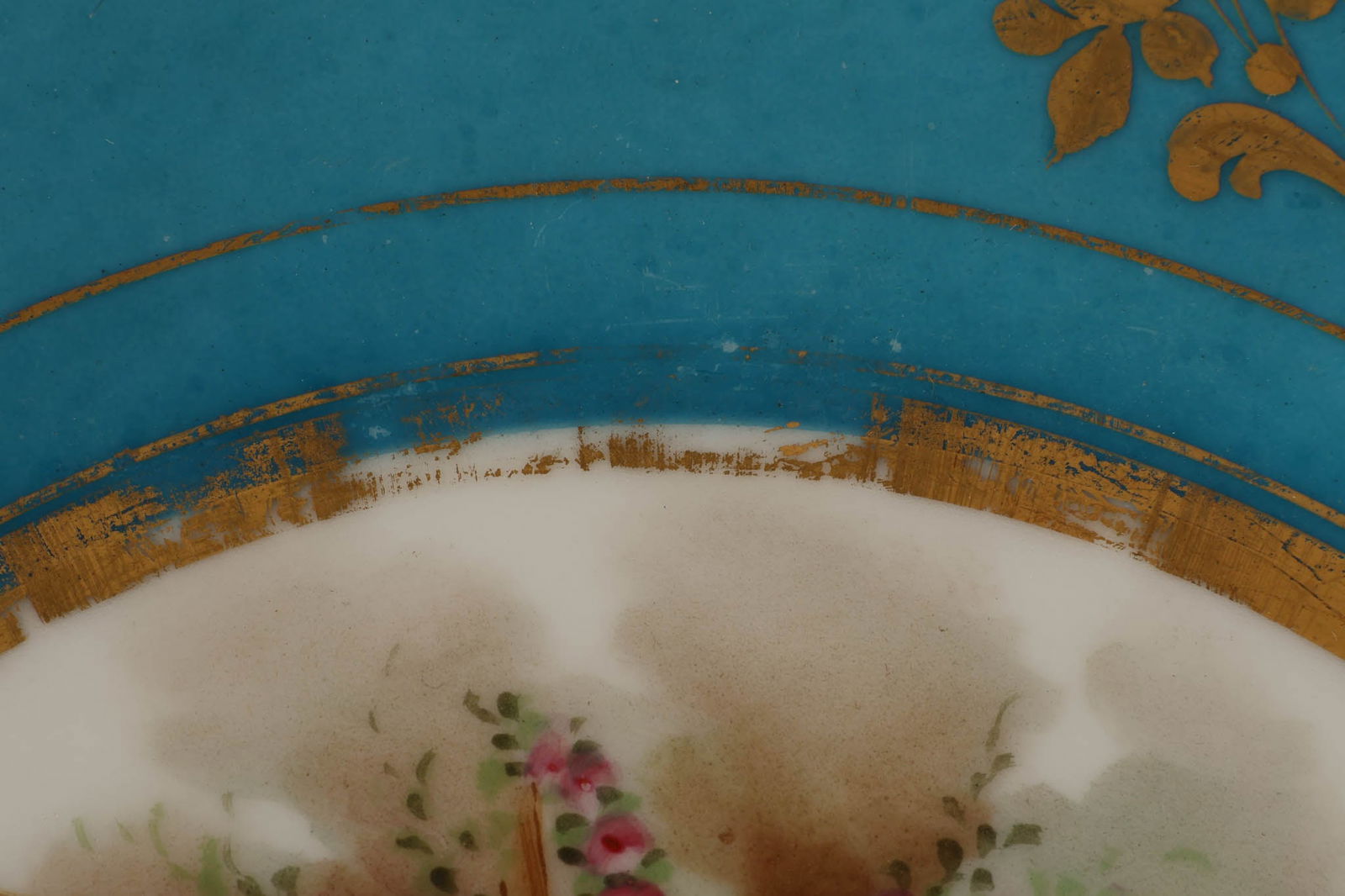 Antique French Sevres Porcelain Angel Plates LOT - 7