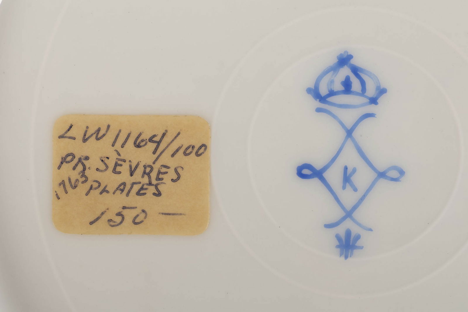 Antique French Sevres Porcelain Angel Plates LOT - 8