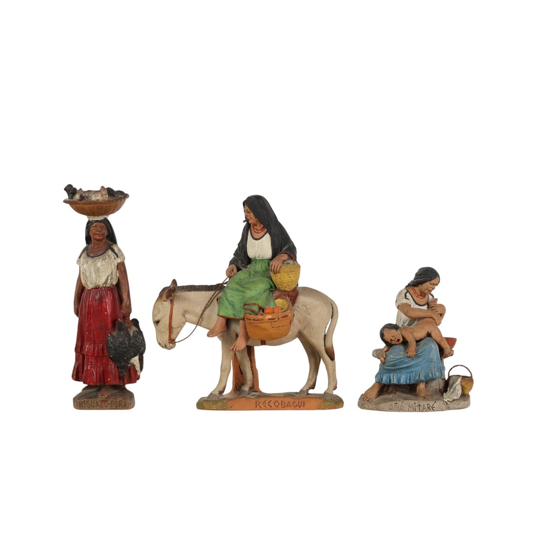 Serafin Marsal 1862-1956 Pottery Figurines 3pc LOT (1 of 9)