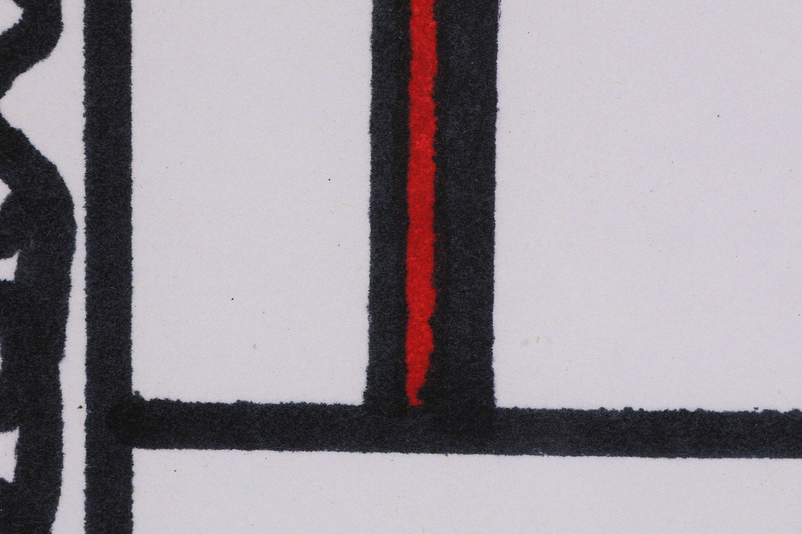 Abstract Black White Composition Lithograph SIGNED - 3