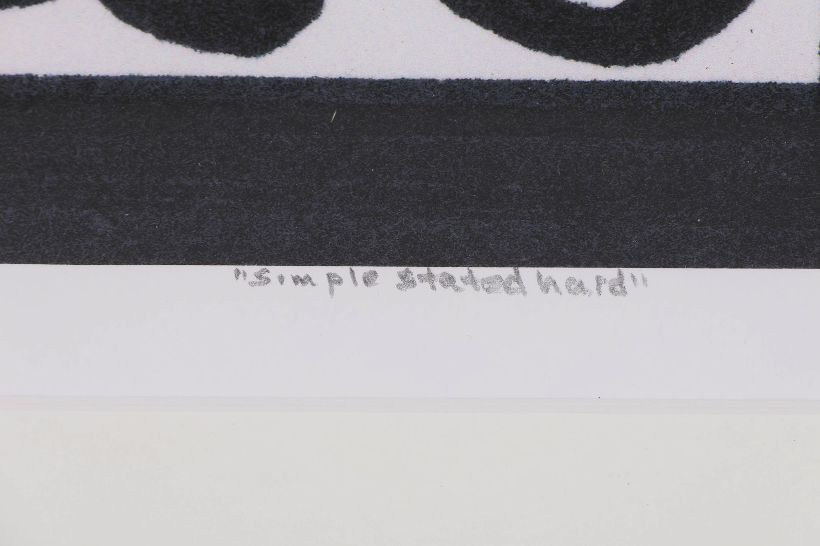 Abstract Black White Composition Lithograph SIGNED - 4