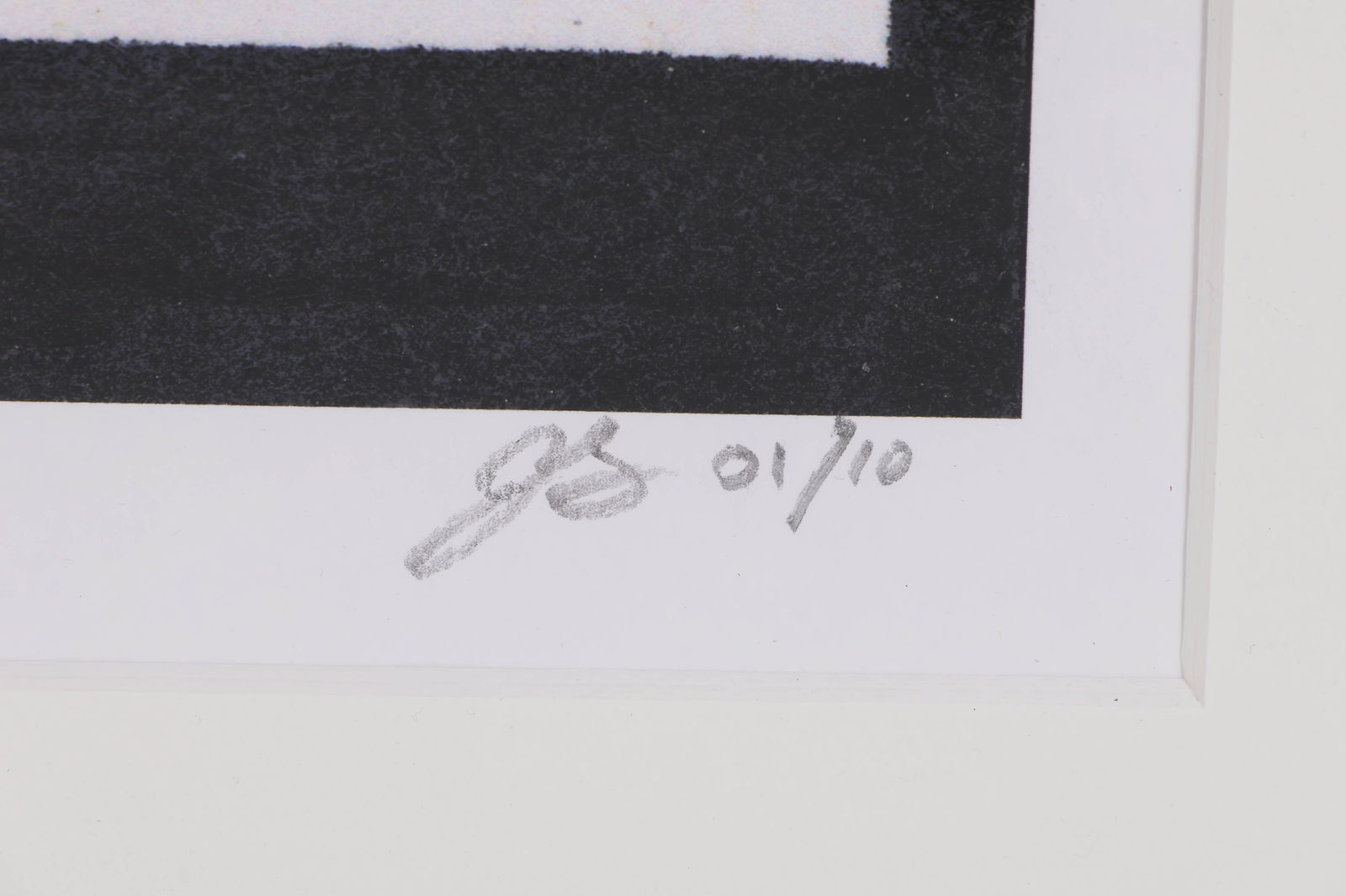 Abstract Black White Composition Lithograph SIGNED - 5