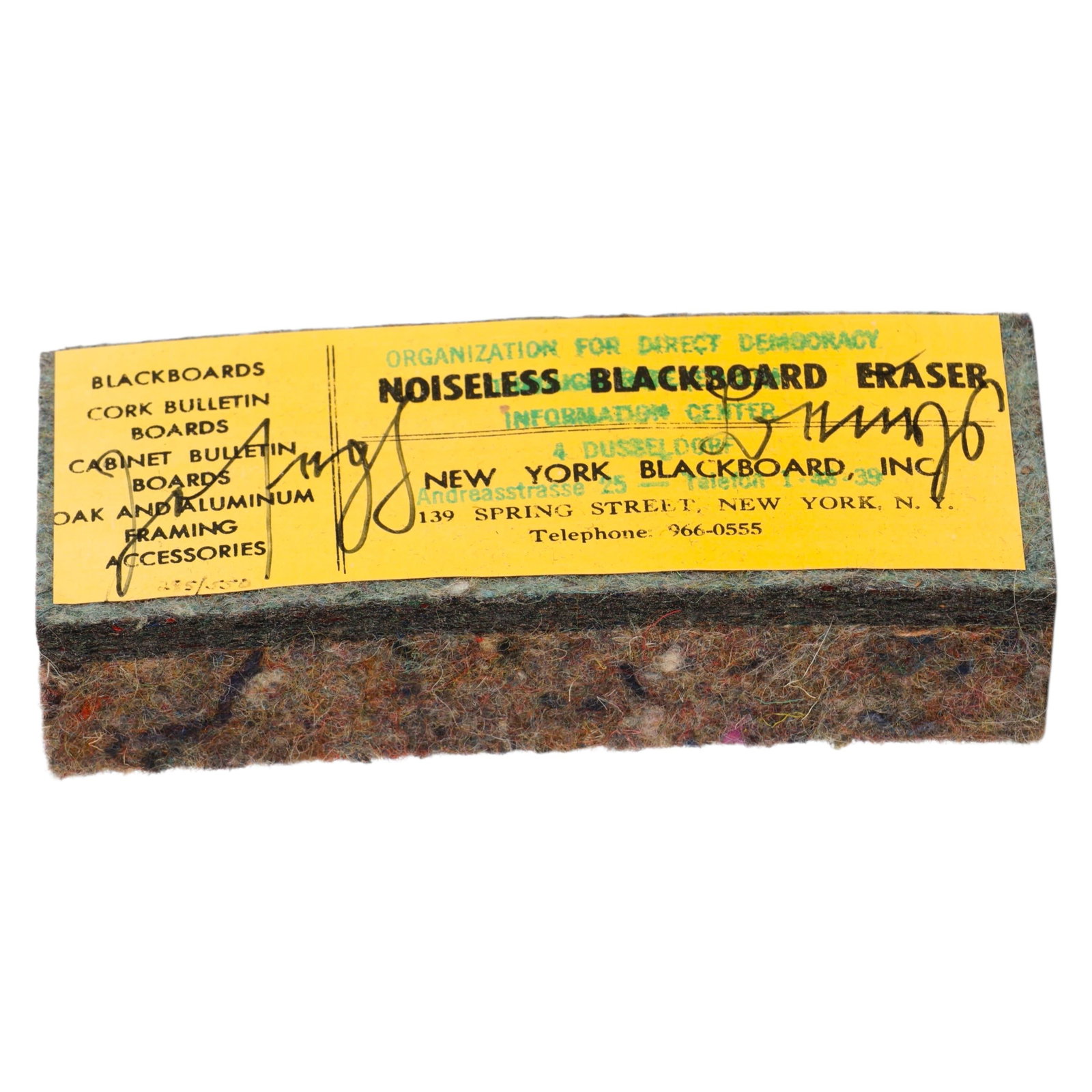 Joseph Beuys 1921-1986 Noiseless Blackboard Eraser (1 of 8)