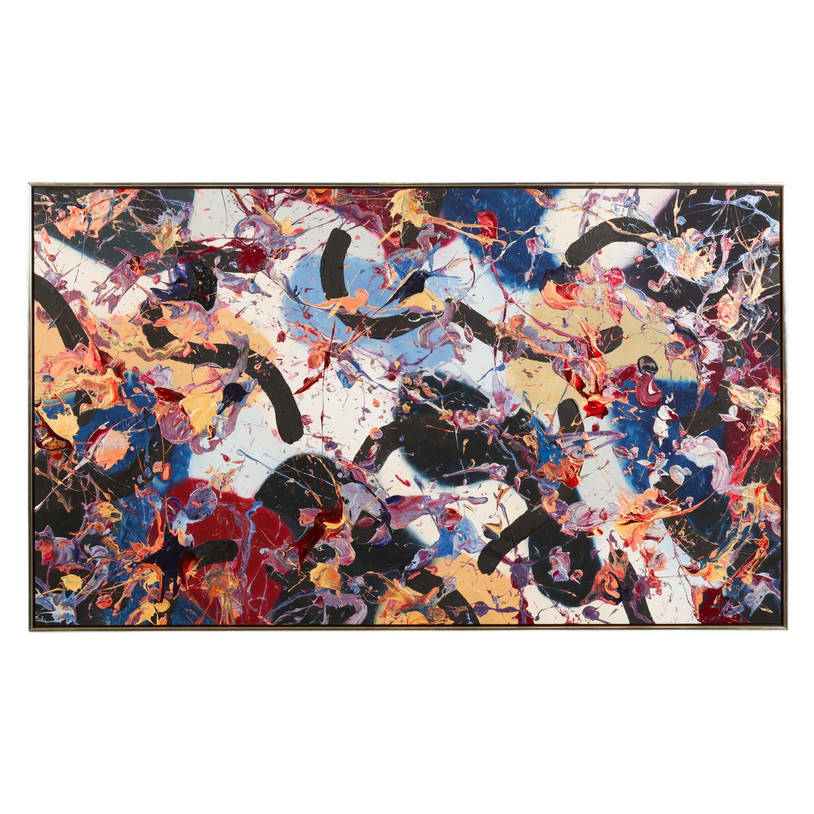 W. Dean Gillette 1930-2008 Lite Blue Gold Painting (1 of 12)