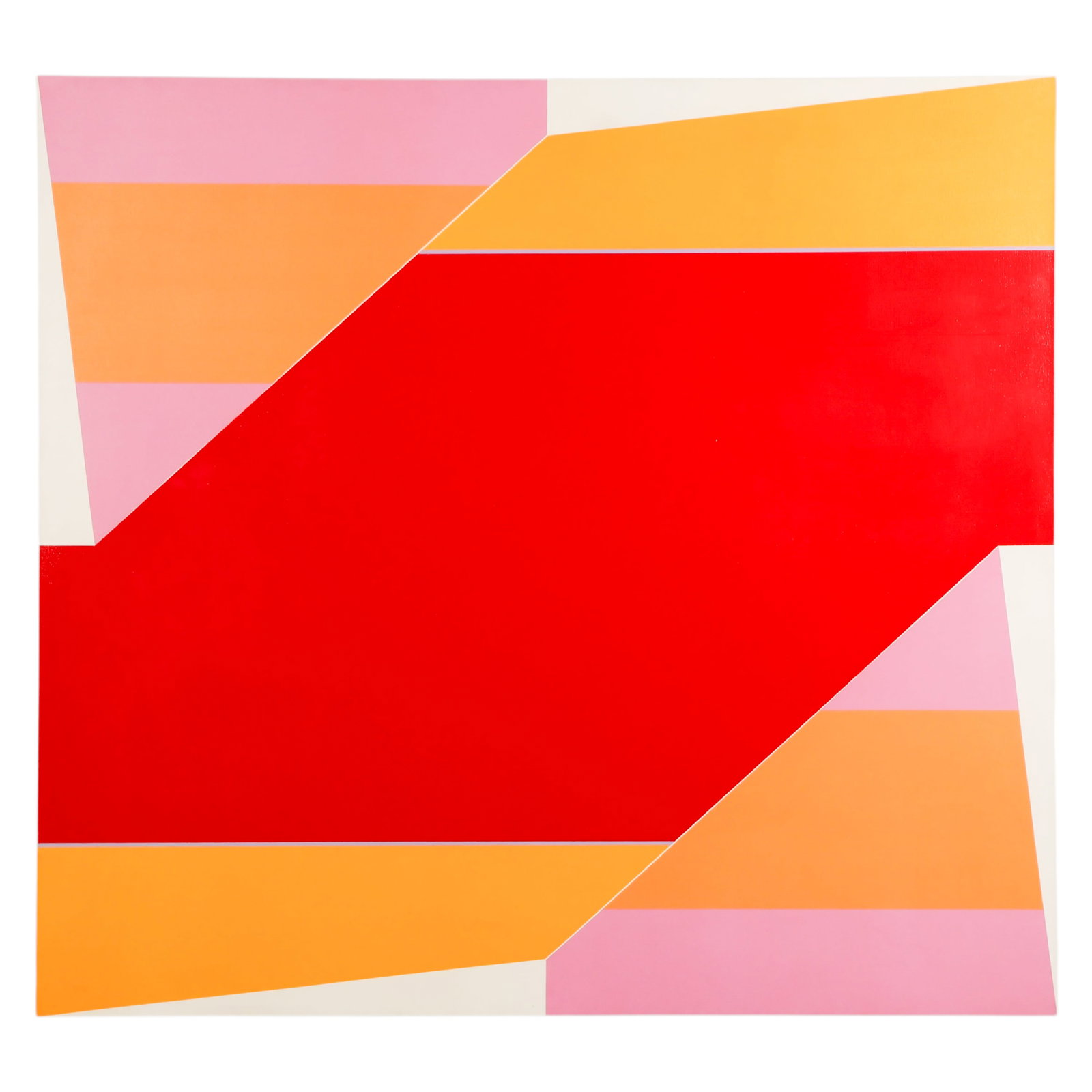 Larry Zox (1937-2006) Acrylic Geometric Painting (1 of 15)