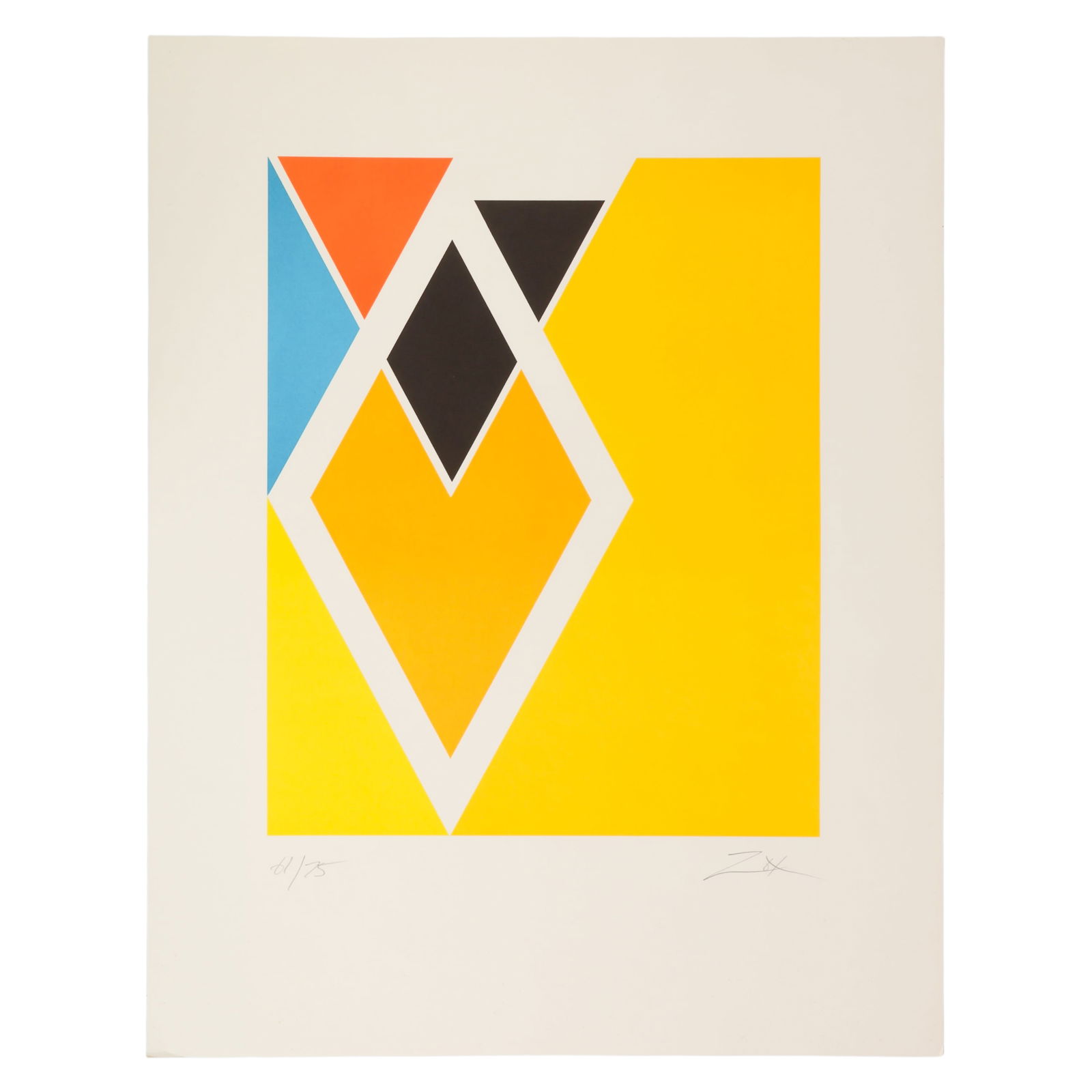 Larry Zox 1937-2006 Abstract LE Screenprint SIGNED (1 of 9)