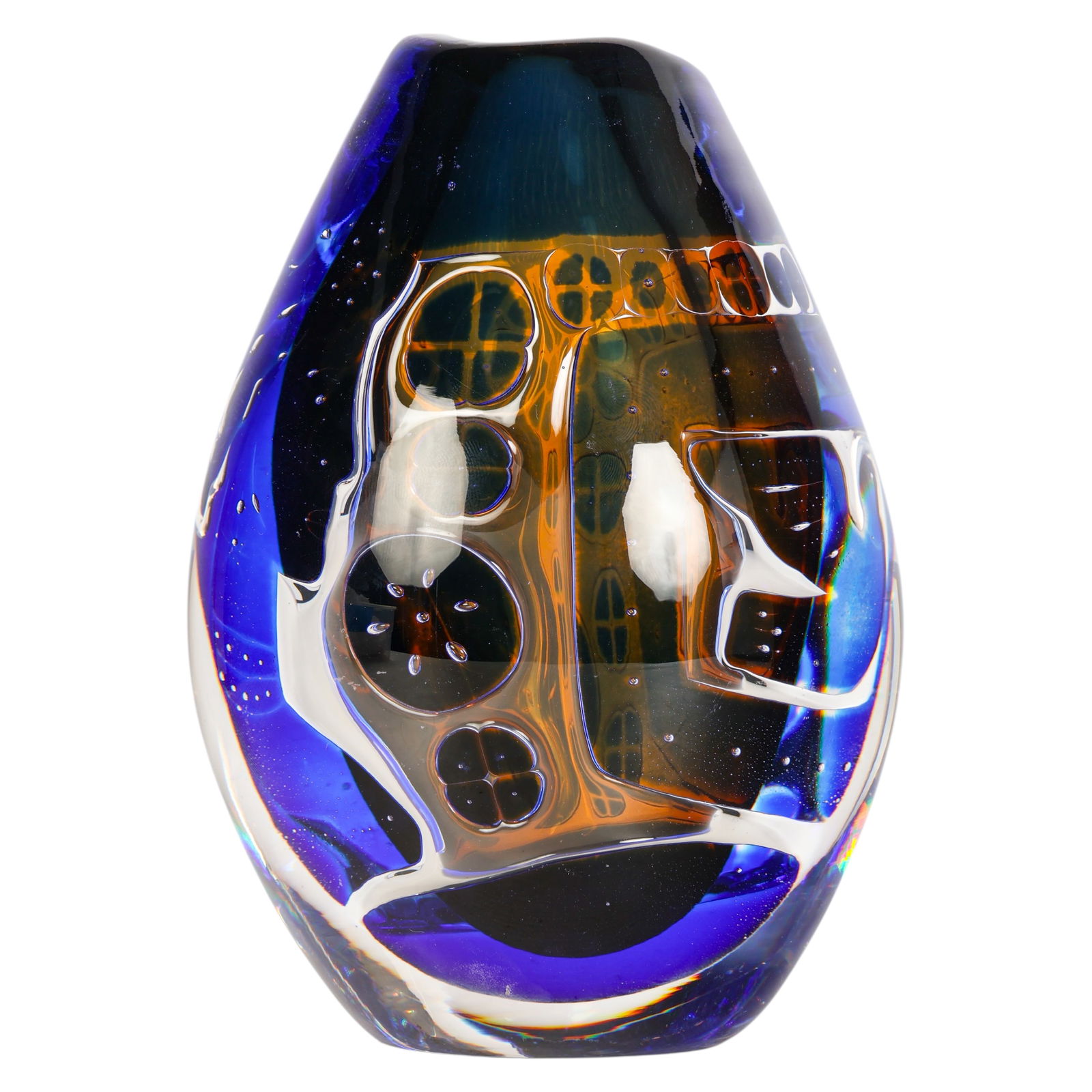 Edvin Ohrstrom for Orrefors Swedish Art Glass Vase (1 of 7)