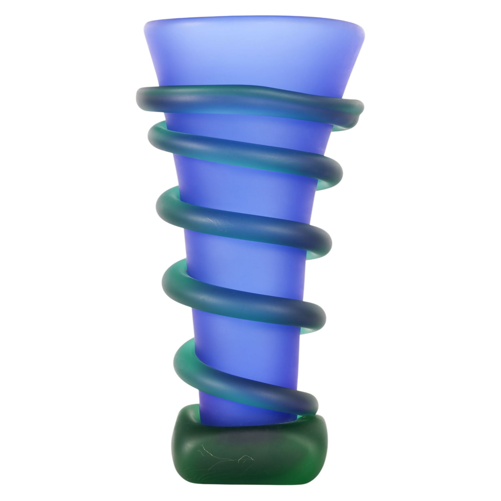 Tommie Rush b.1954 Studio Art Glass Swirling Vase (1 of 9)