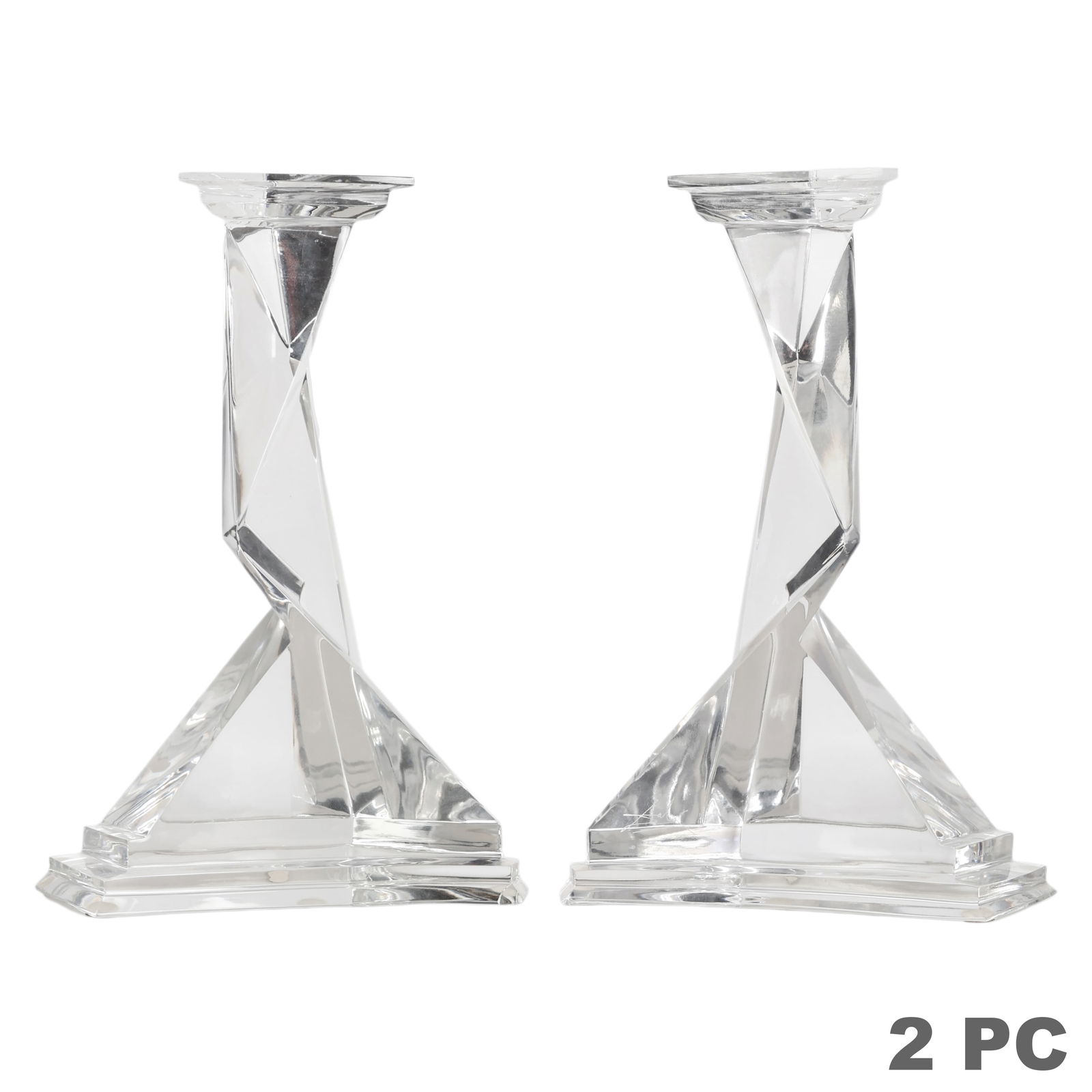 Baccarat Dali Pair of Castor & Pollux Candlesticks (1 of 12)