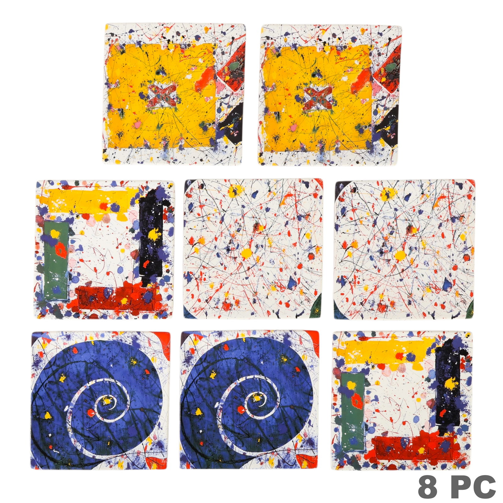 Sam Francis Museum Collector Plates in Box 8pc SET (1 of 9)