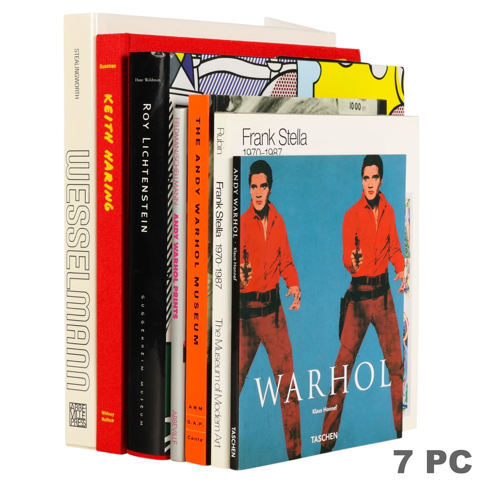 Warhol Haring Lichtenstein Stella Art Book 7pc LOT (1 of 13)