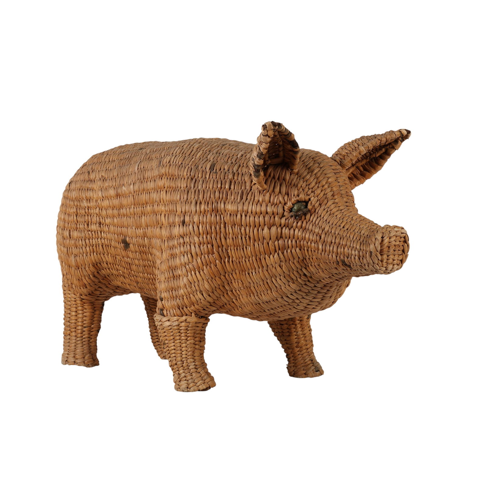 Mario Lopez Torres Large Wicker Show Pig Sculpture (1 of 8)