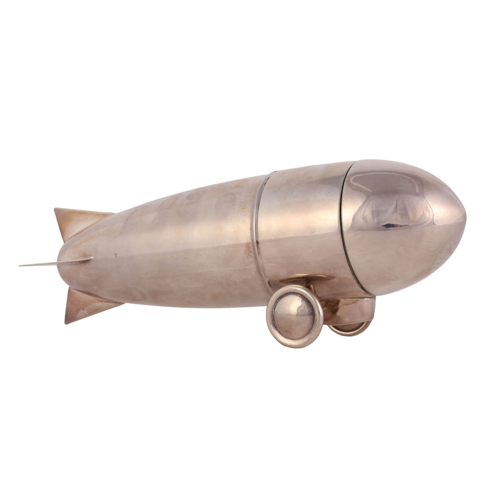 Art Deco Silverplate Zeppelin Form Cocktail Shaker (1 of 6)