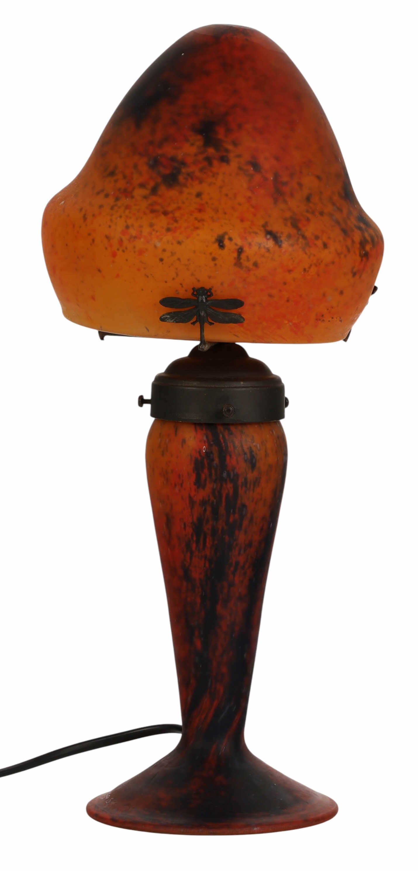 La Verre Francais Art Glass Boudoir Table Lamp (1 of 6)