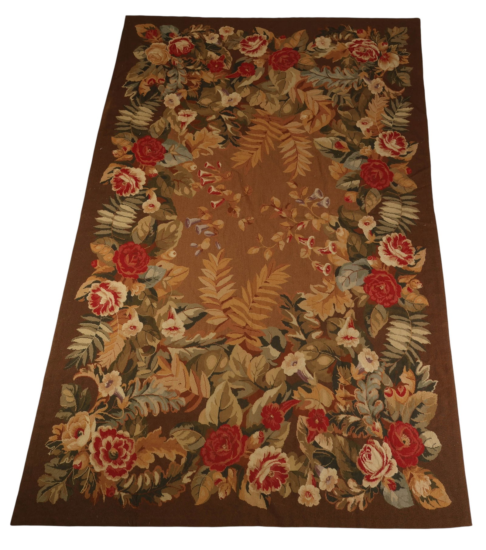 Antique Aubusson Style Tapestry Needlepoint Rug (1 of 7)