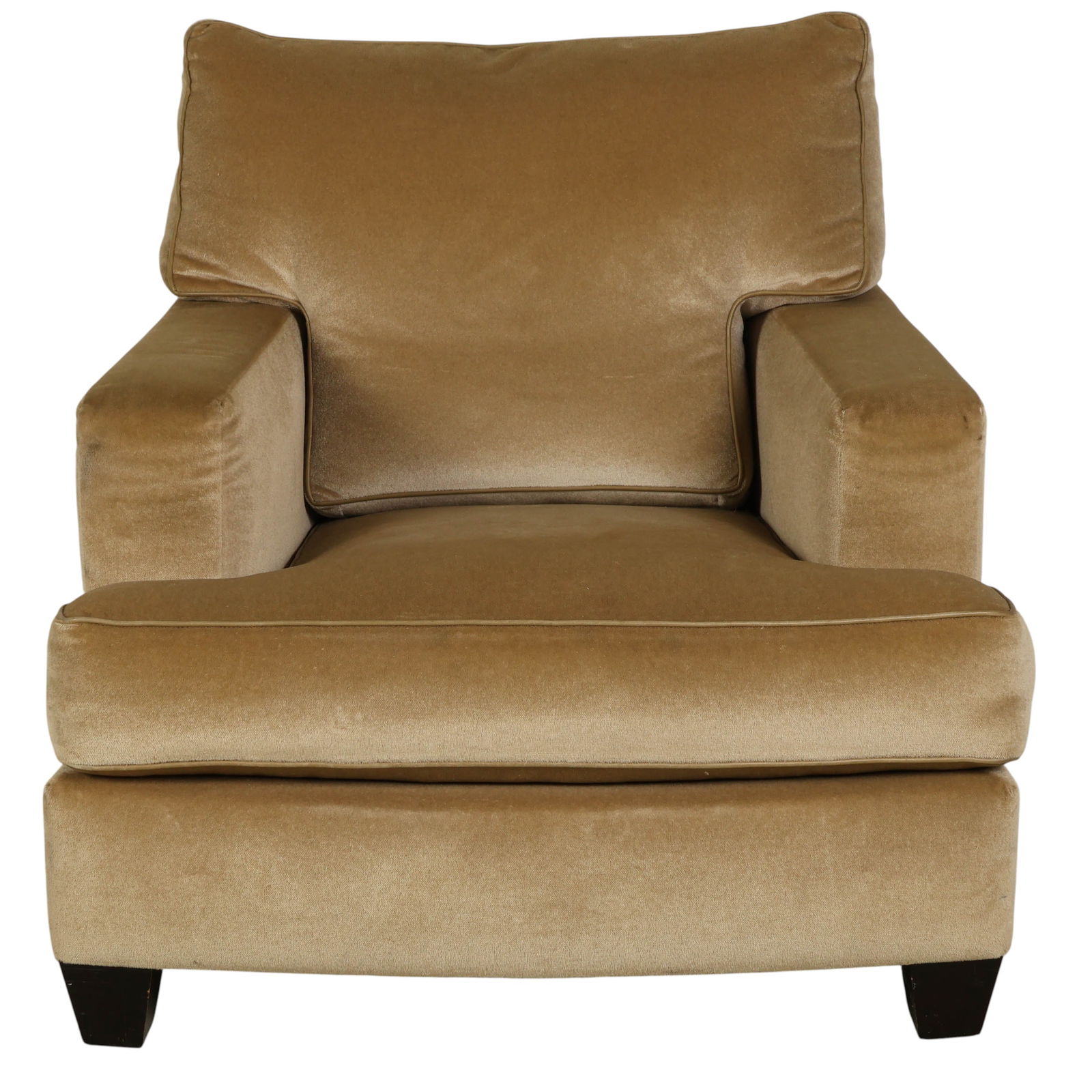 Designer Style Velvet Fabric Club Lounge Arm Chair (1 of 6)