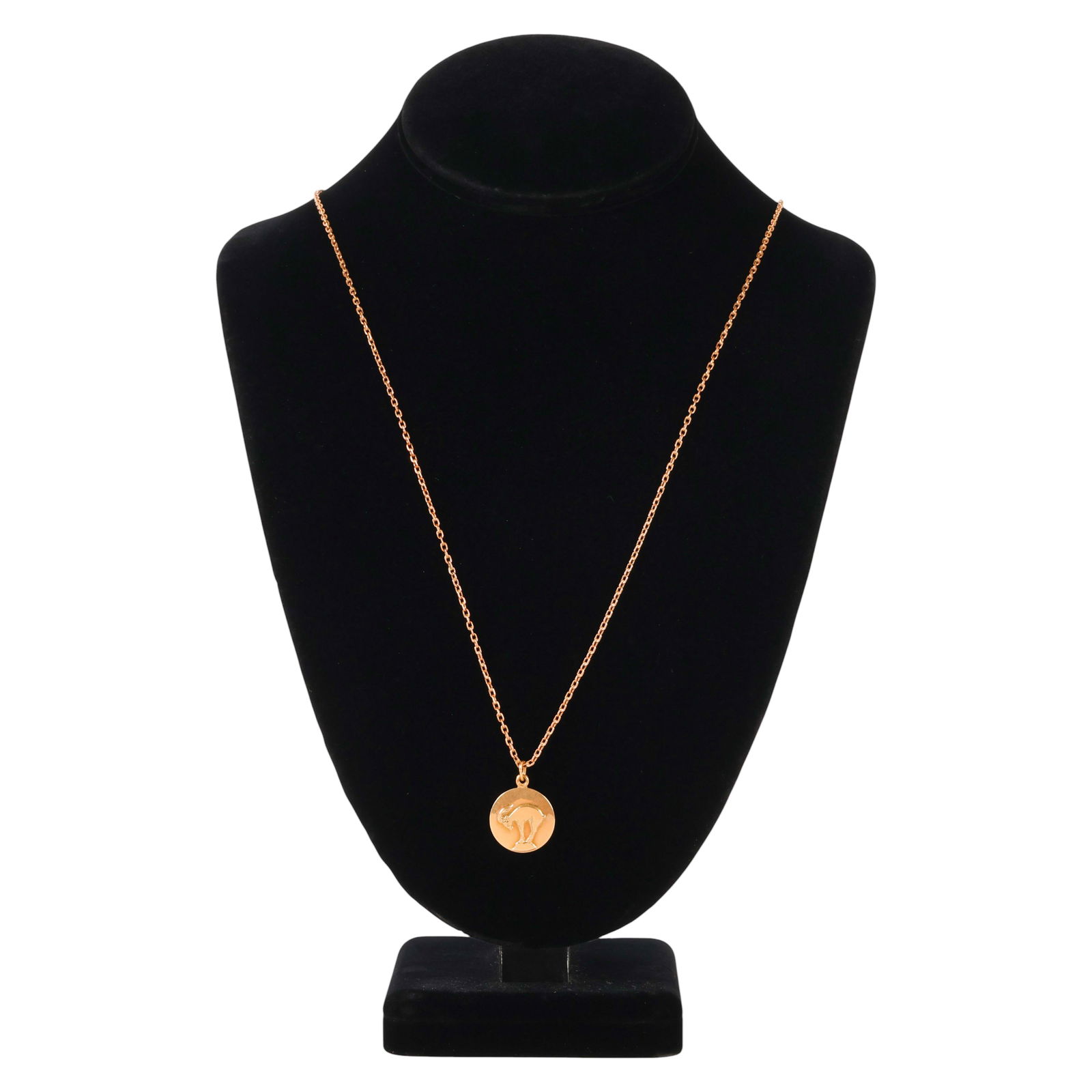 14K Gold Mountain Goat Pendant with Chain 12 grams (1 of 7)