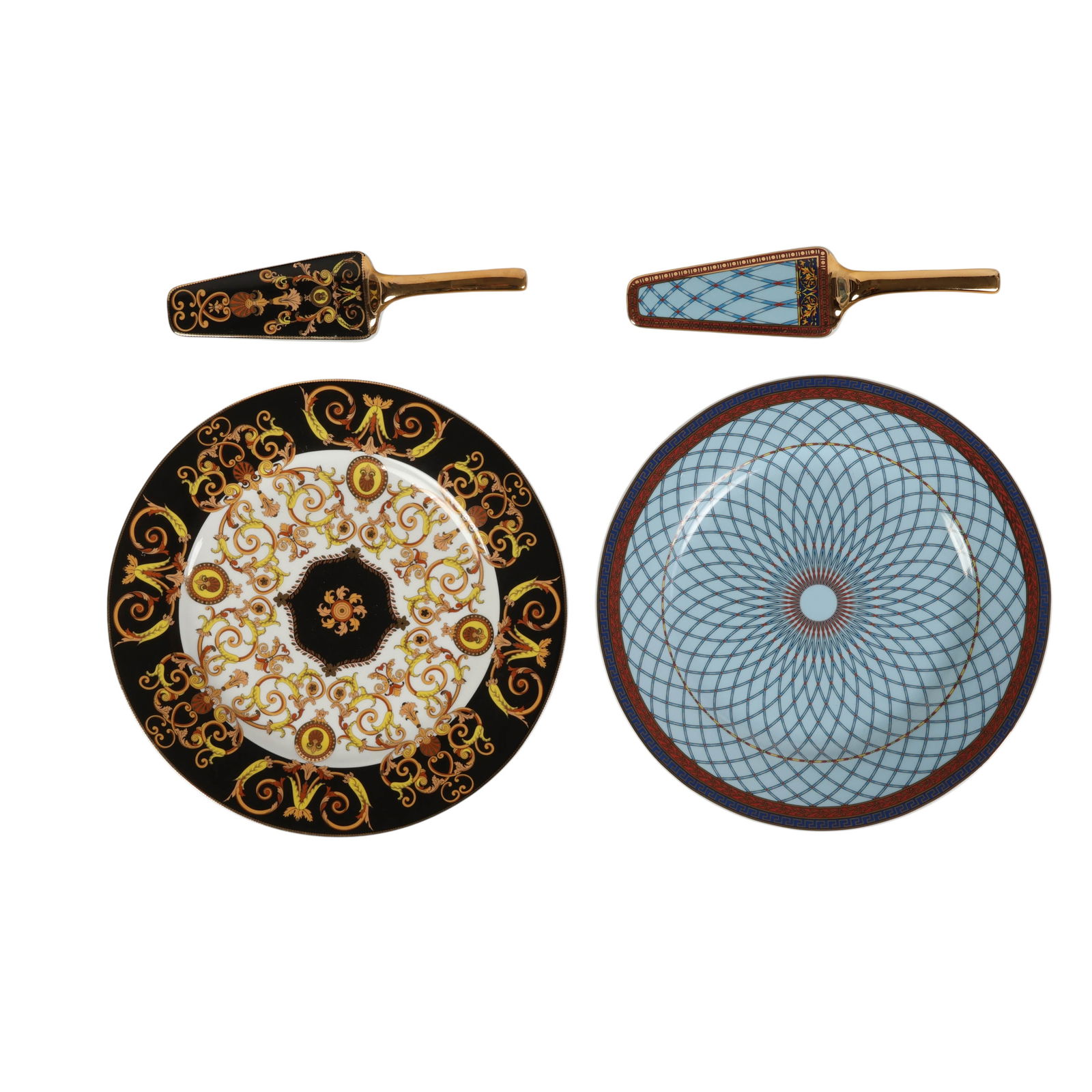 Versace Rosenthal Cake Plate Pie Server Sets LOT (1 of 8)