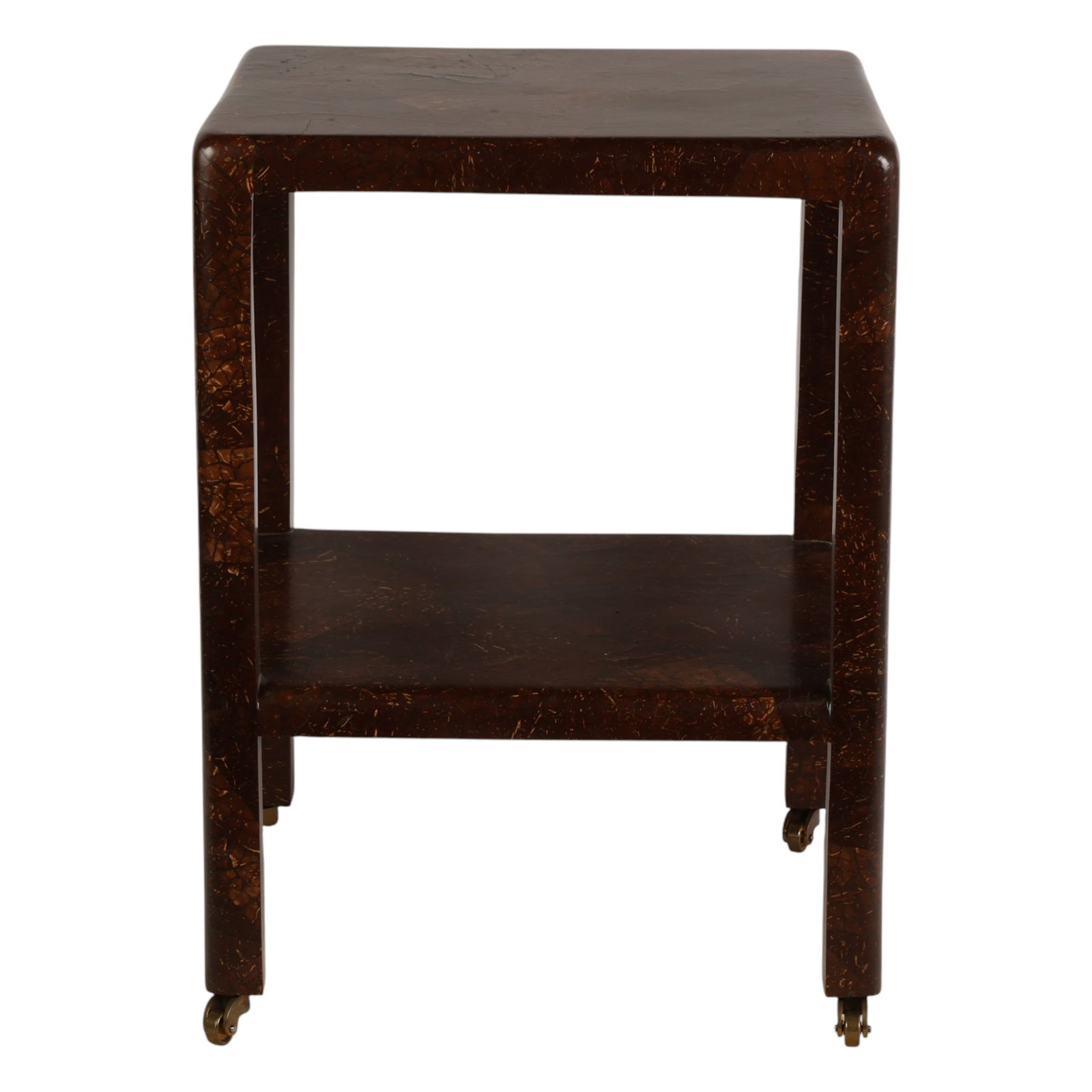 Lacquered Coconut Shell Karl Springer Style Table (1 of 6)