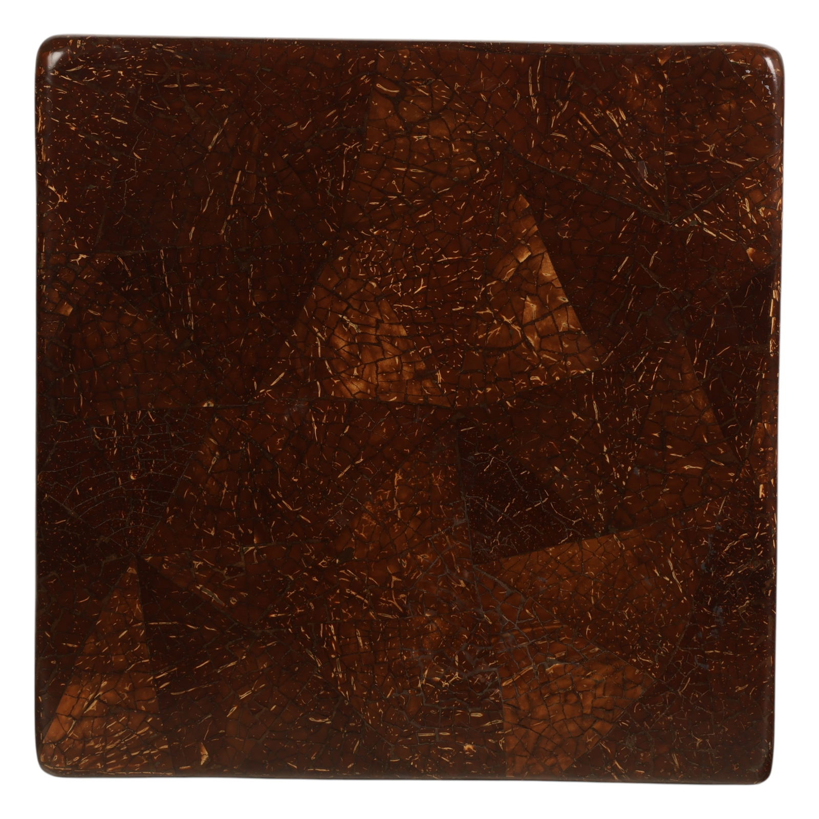 Lacquered Coconut Shell Karl Springer Style Table - 5