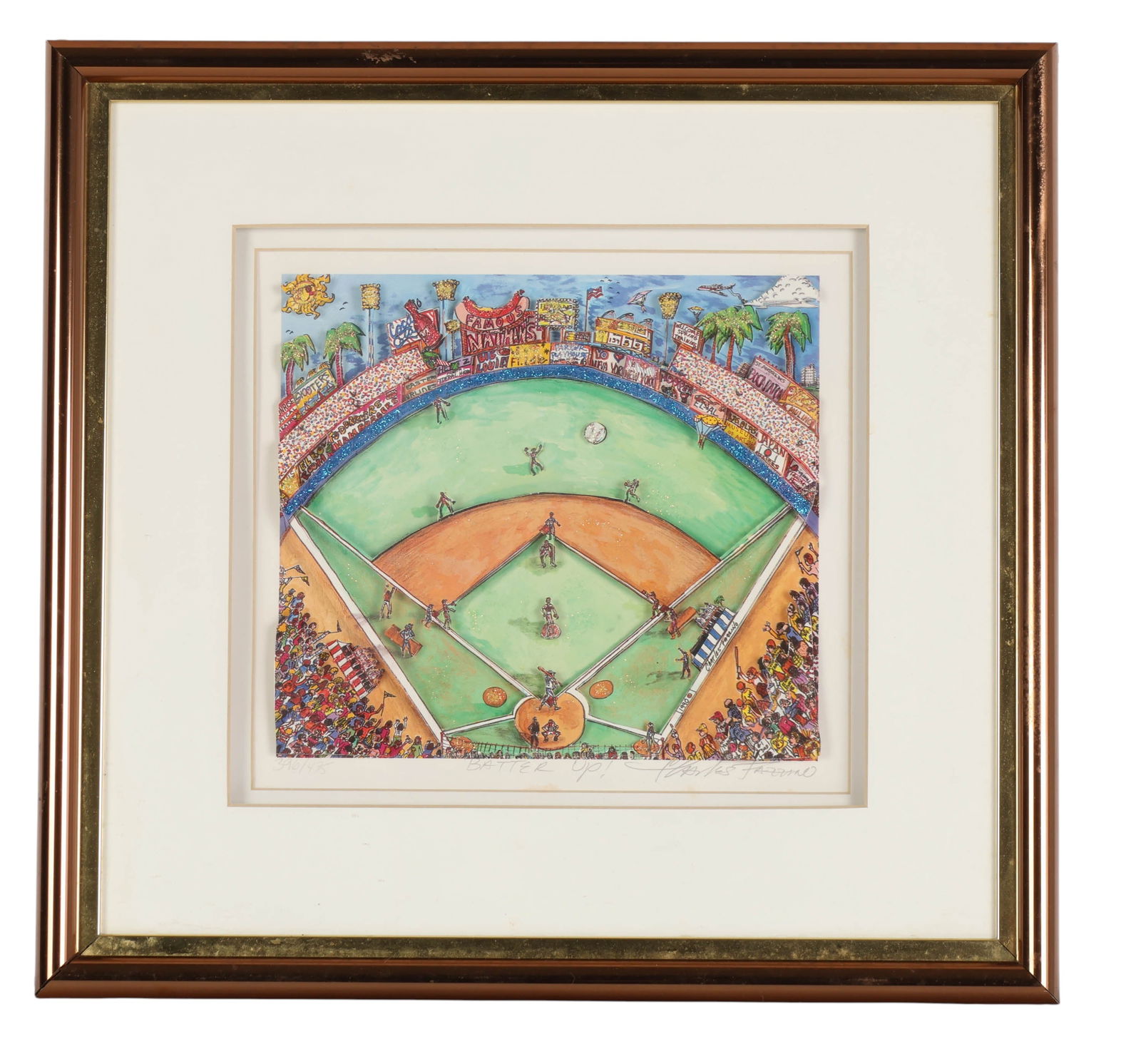 Charles Fazzino b.1955 Batter Up 3-D Litho SIGNED (1 of 7)
