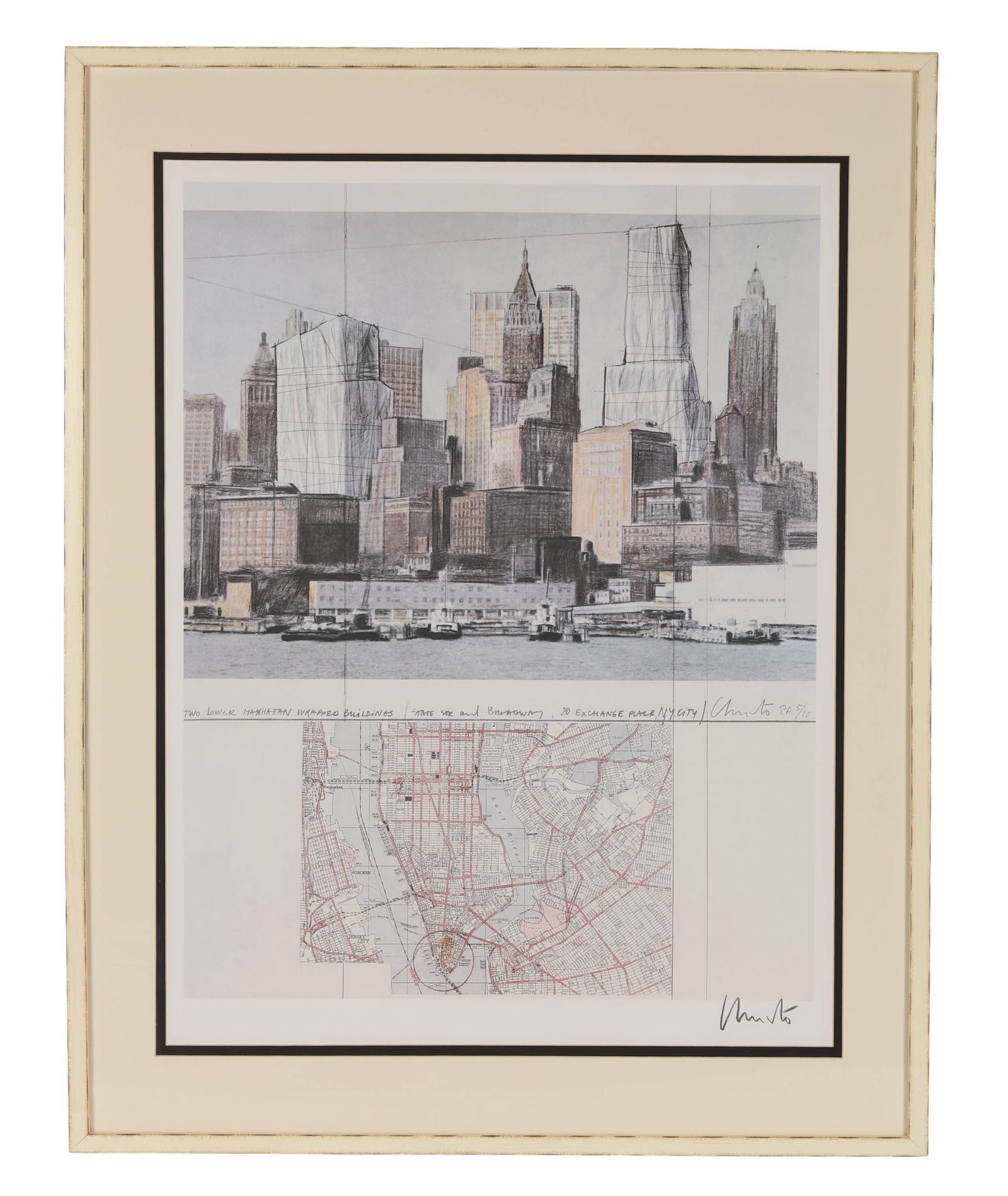 Christo Two Lower Manhattan Wrapped Litho SIGNED (1 of 6)