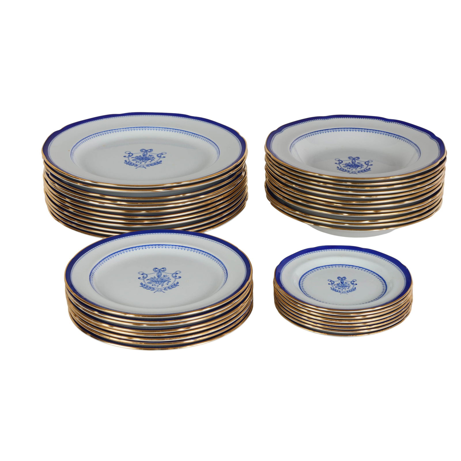 Tiffany Co Spode Newburyport Blue Dinnerware 40pc (1 of 9)