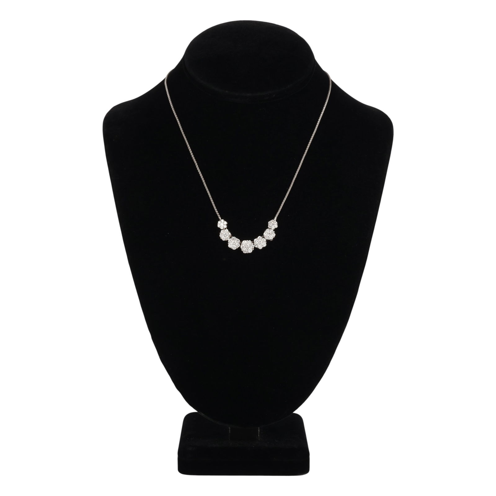 14K White Gold and Diamond Pendant Necklace (1 of 7)