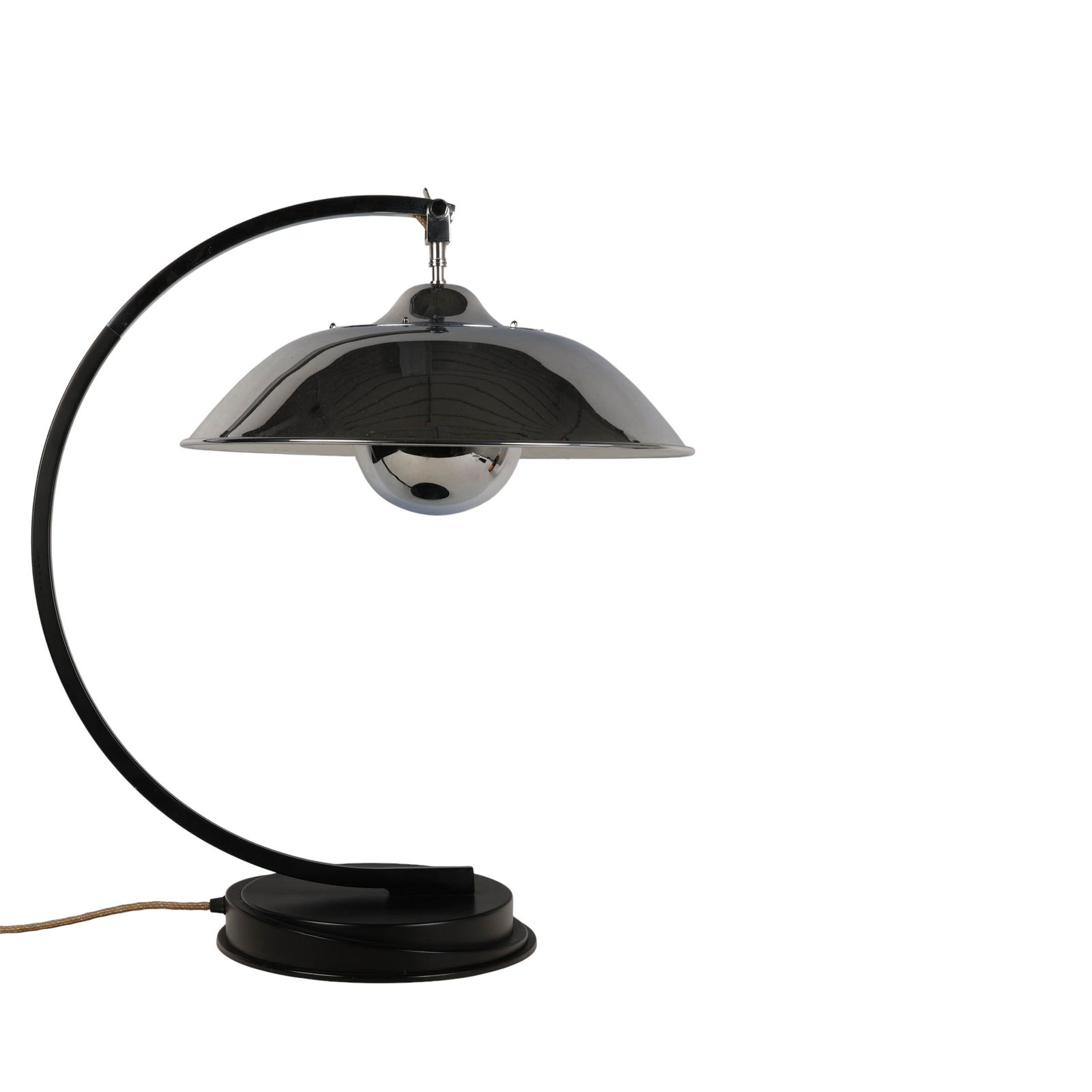 Mariano Fortuny Chrome President Table Desk Lamp (1 of 7)