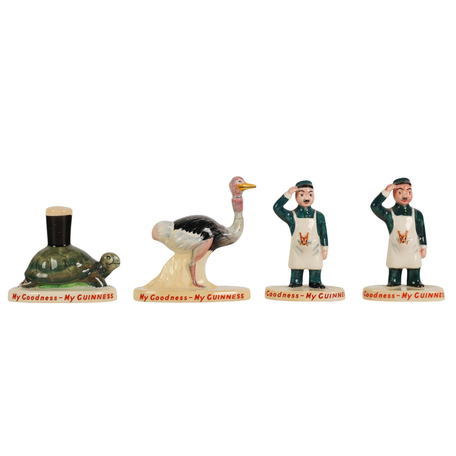 Carlton Ware Porcelain Guinness Beer Figurines 4pc (1 of 6)