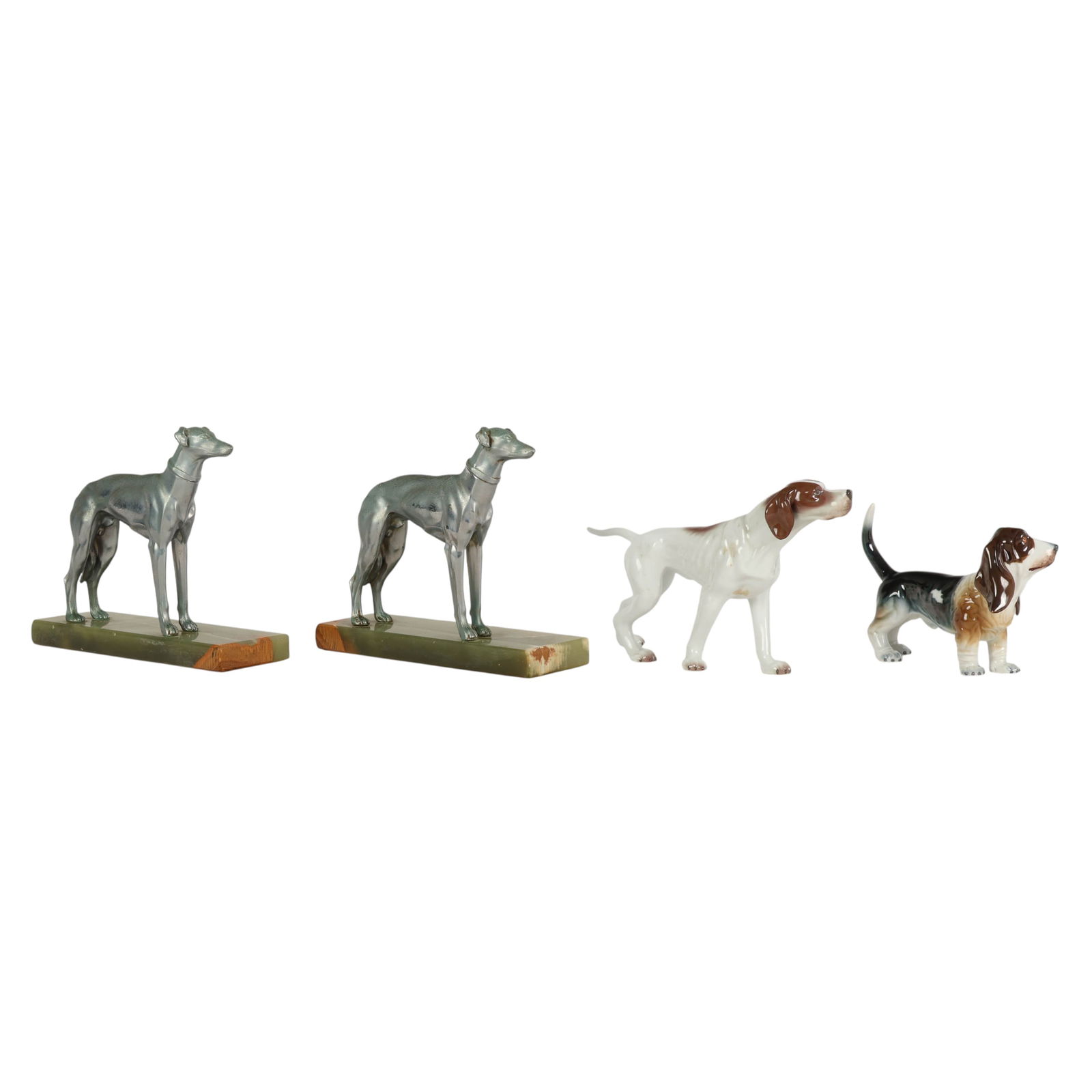 Bidasoa Porcelain Dogs and Deco Dog Bookends LOT (1 of 5)