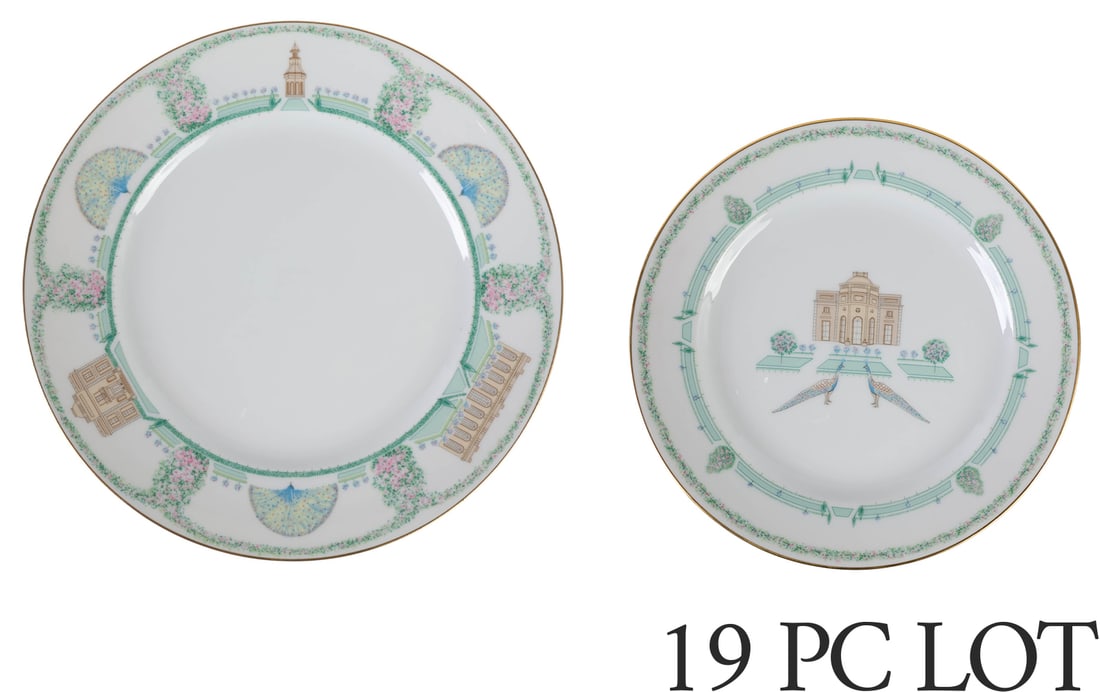 Bernardaud Limoges Folie de Bagatelle Plate LOT (1 of 9)