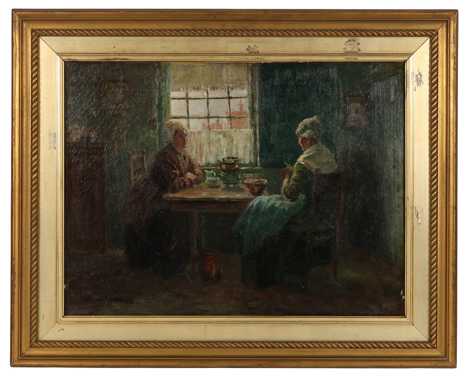 Melbourne Hardwick 1857-1916 Figural Oil Painting (1 of 6)