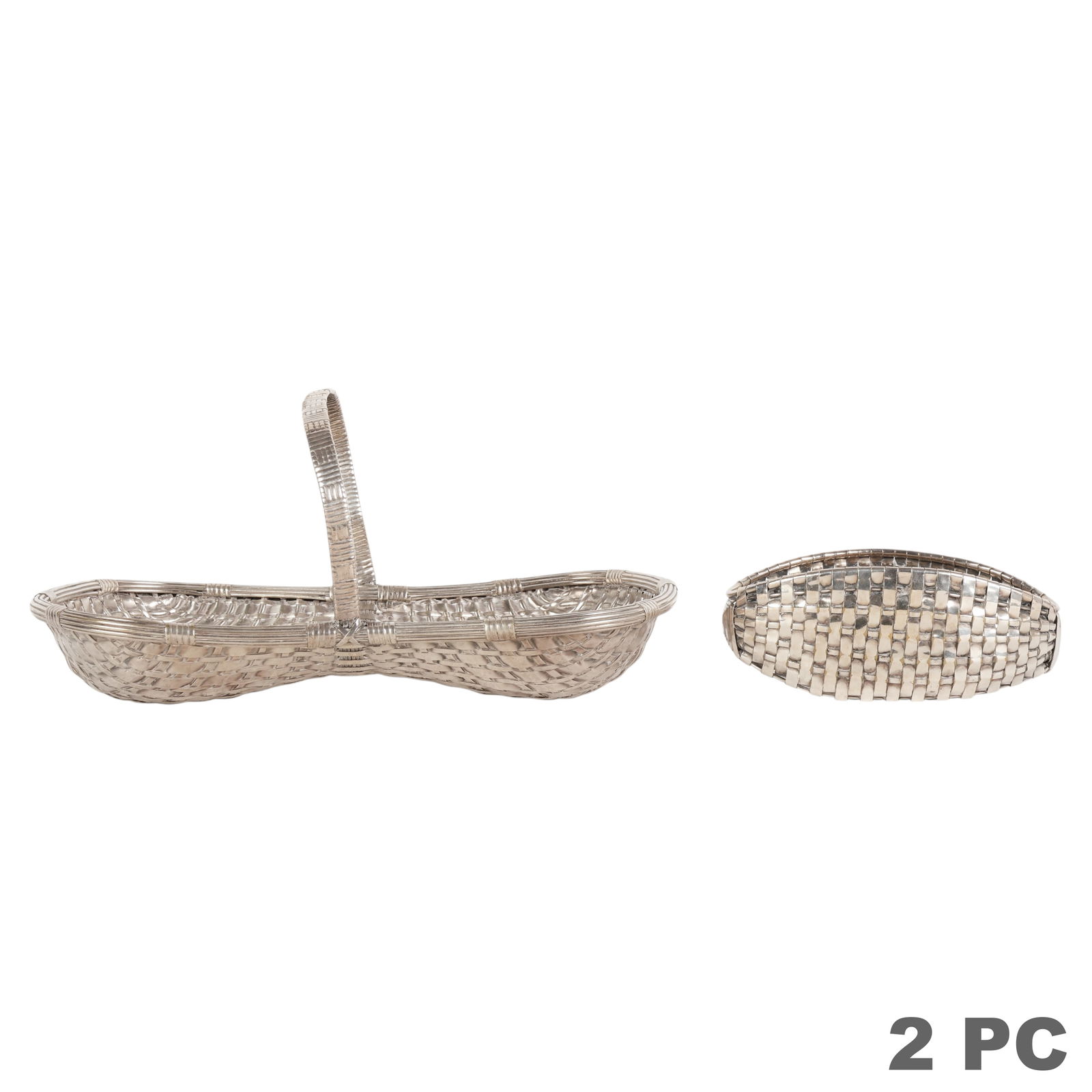 Christofle Basket & Silverplate Handle Basket LOT (1 of 8)