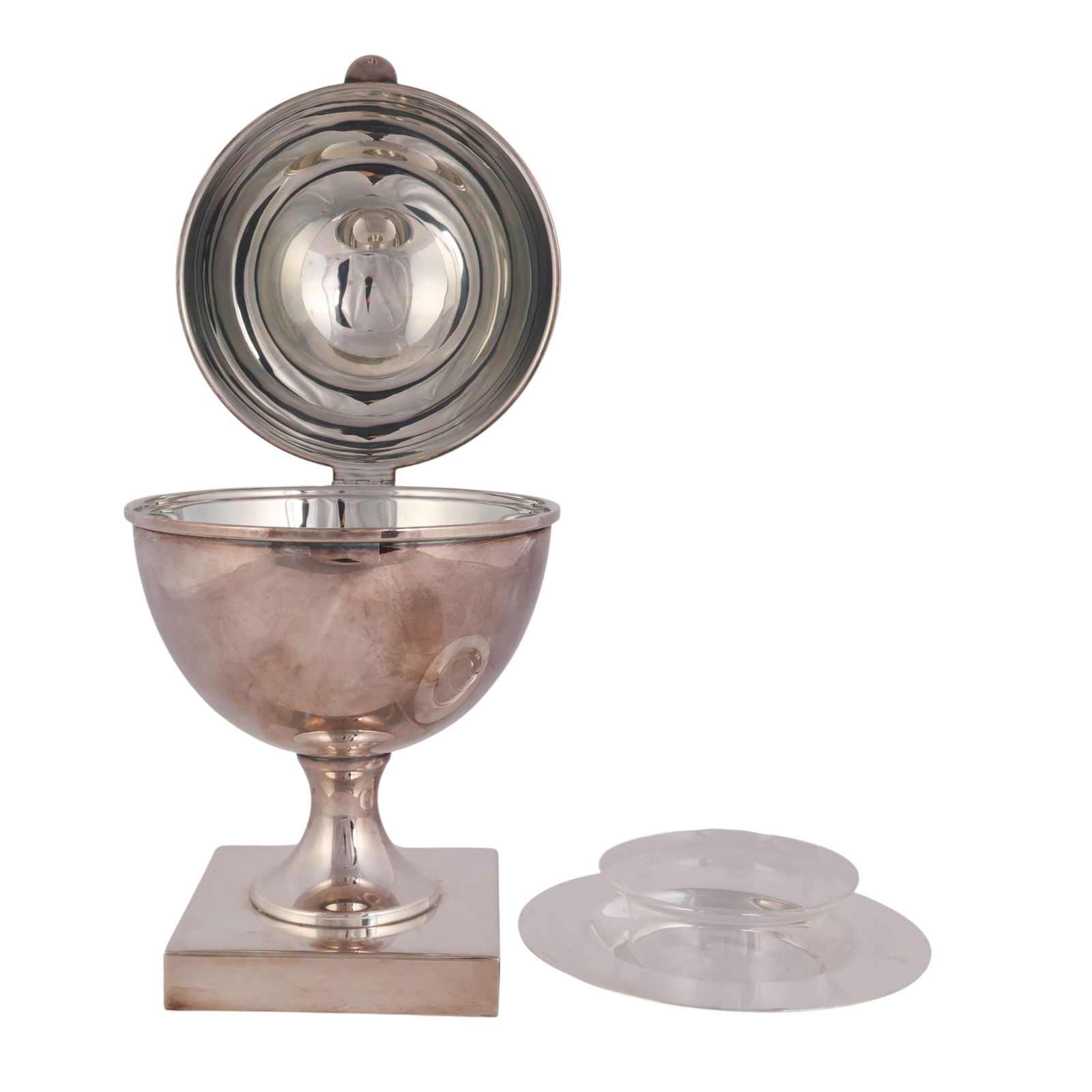 Art Deco Silverplated Spherical Caviar Server - 4
