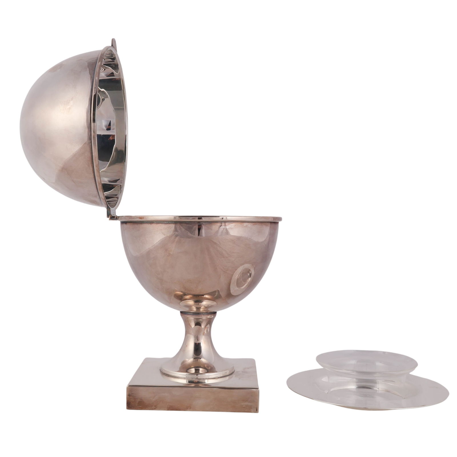 Art Deco Silverplated Spherical Caviar Server - 5
