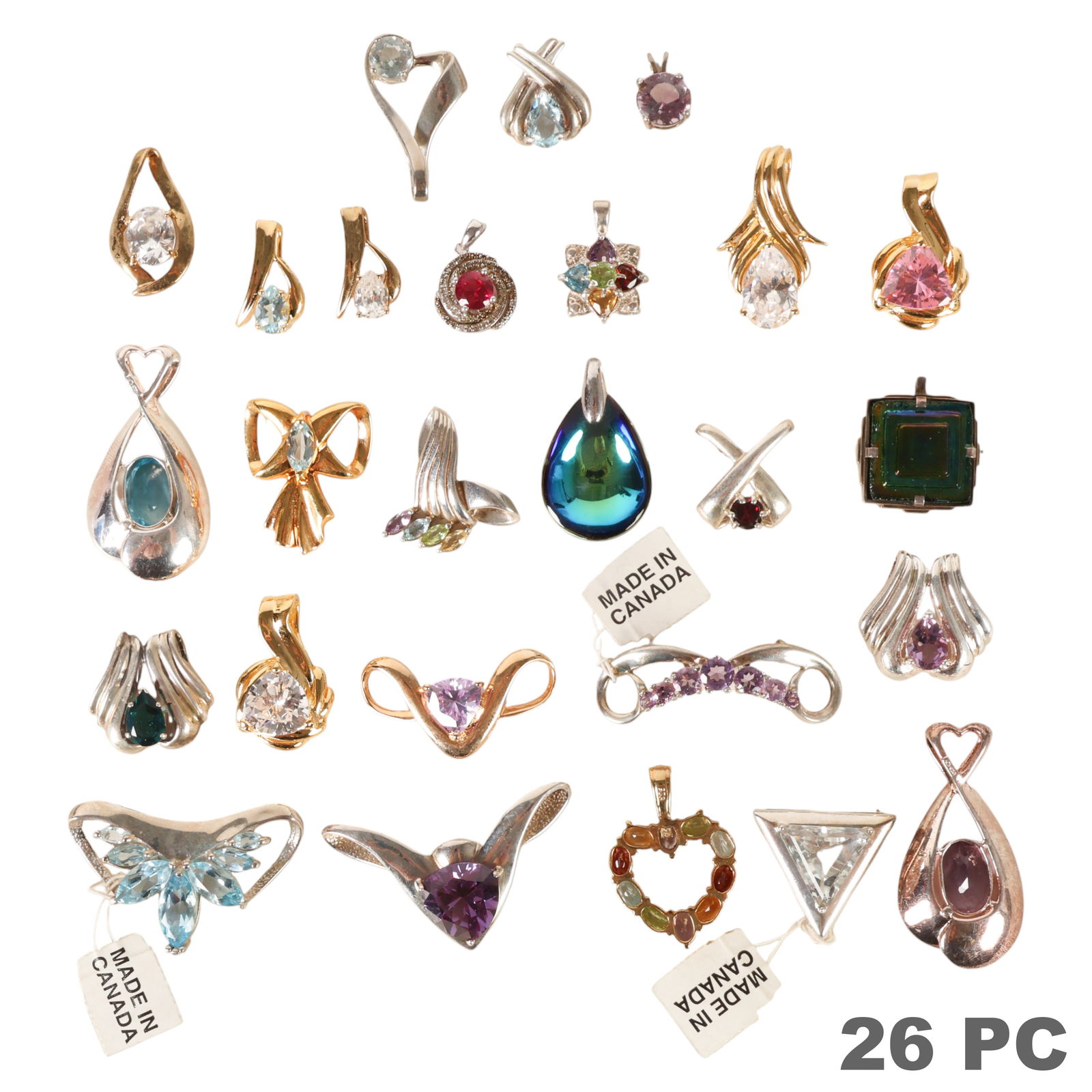 Estate Lot of 26 Sterling Silver Pendants 147g (1 of 7)