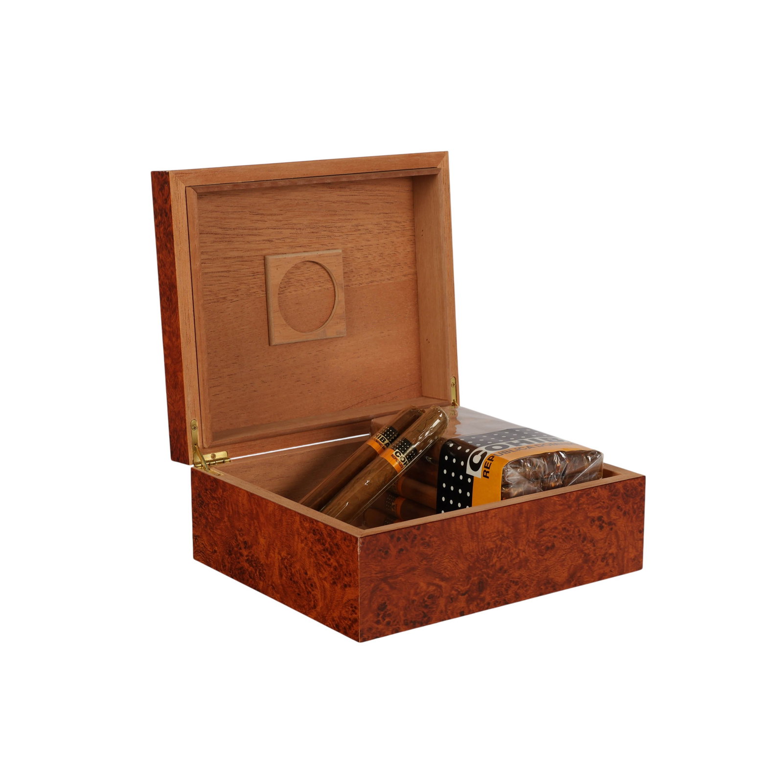 27 Cohiba Premium Cigars with Burlwood Humidor Box (1 of 6)