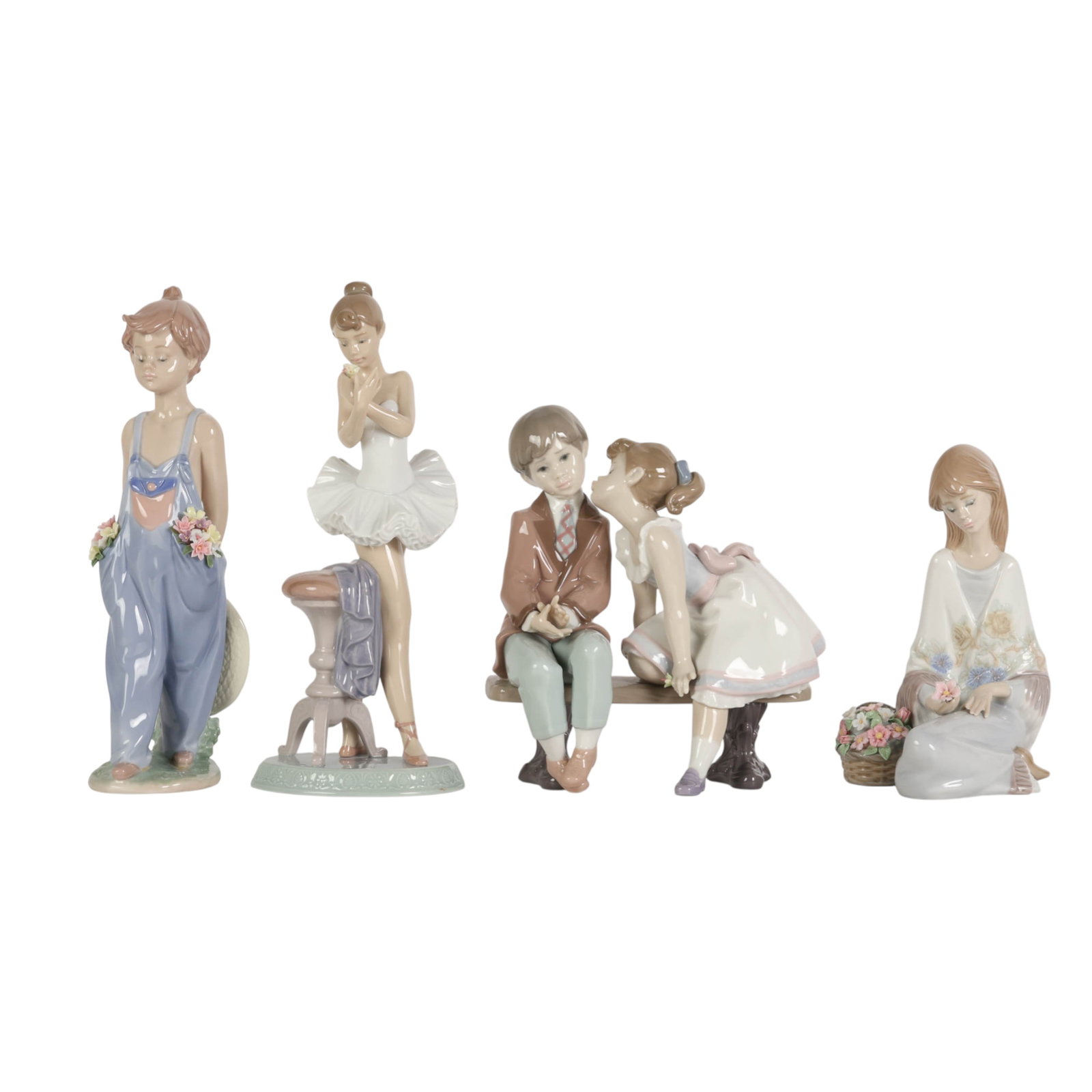 Lladro Ballerina Boy Girl Porcelain Figurines LOT (1 of 7)